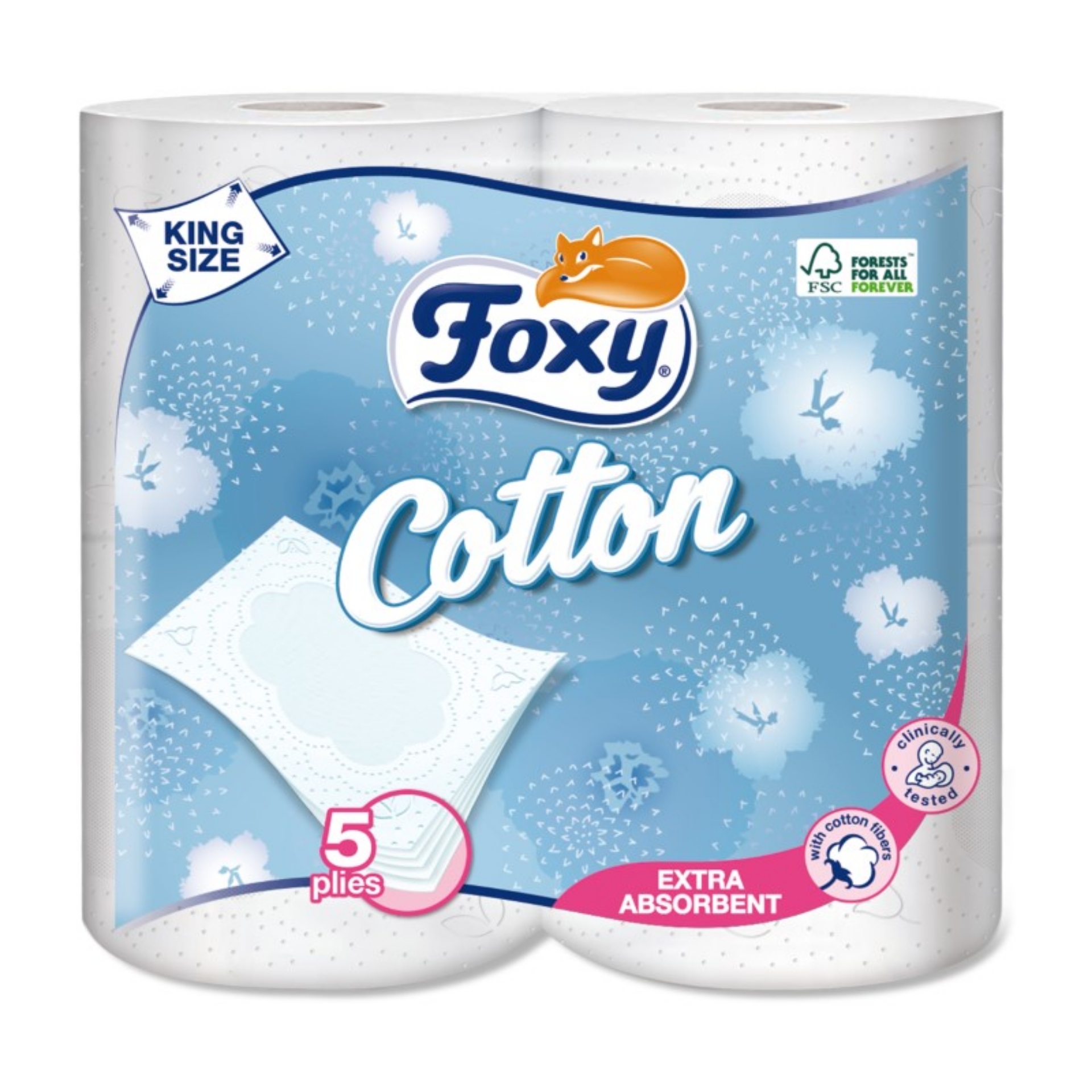 Picture of FOXY COTTON - TOILET ROLL 5ply (eu/plt)