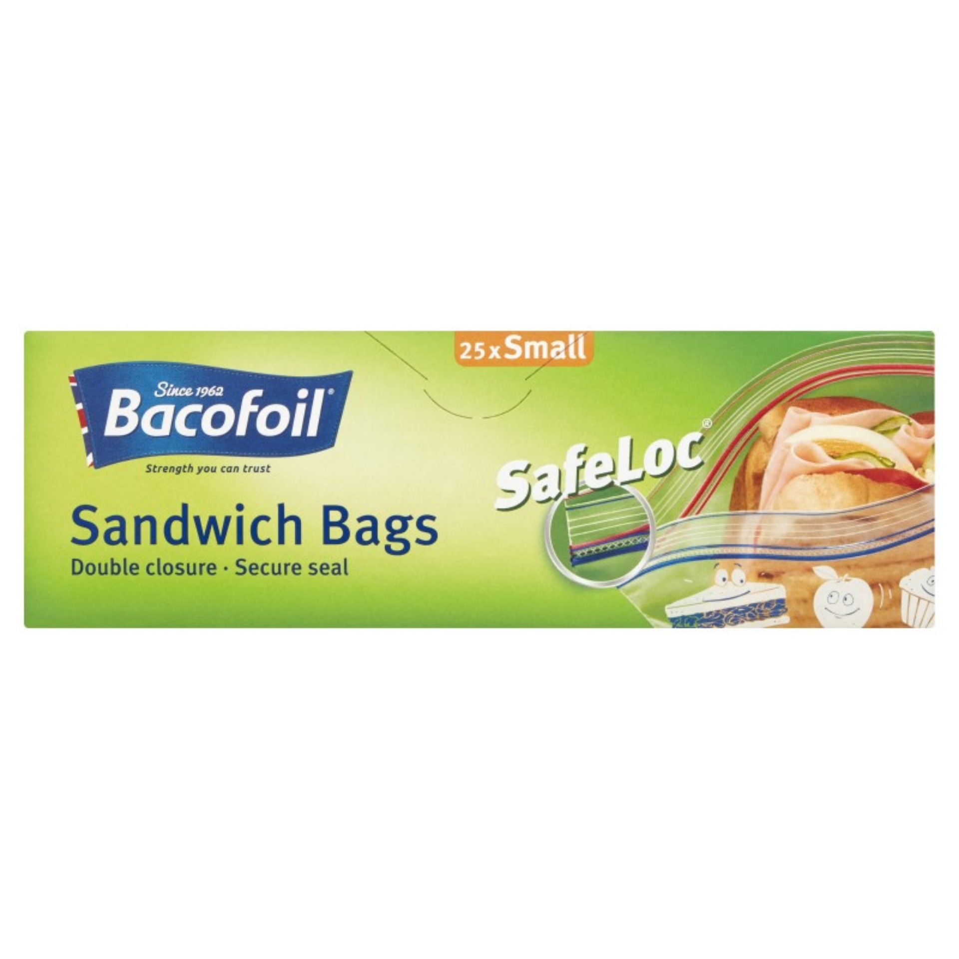 Picture of BACOFOIL - SAFELOC SANDWICH BAGS 170mmx200mm CO:PL