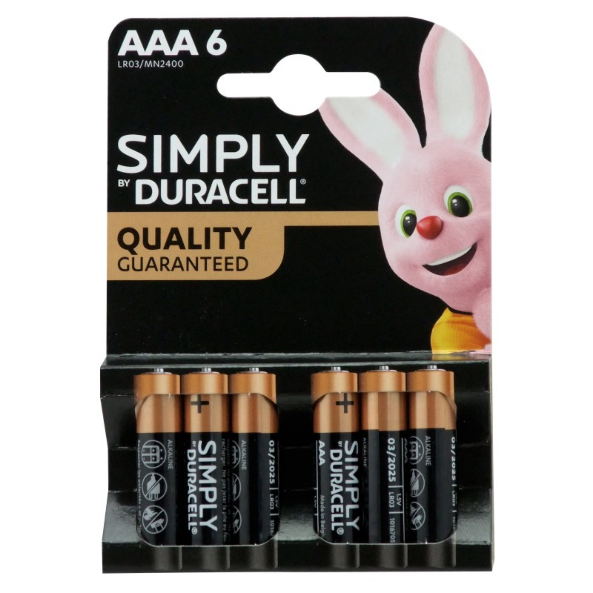 Picture of DURACELL SIMPLY - AAA BATTERIES CO:BE