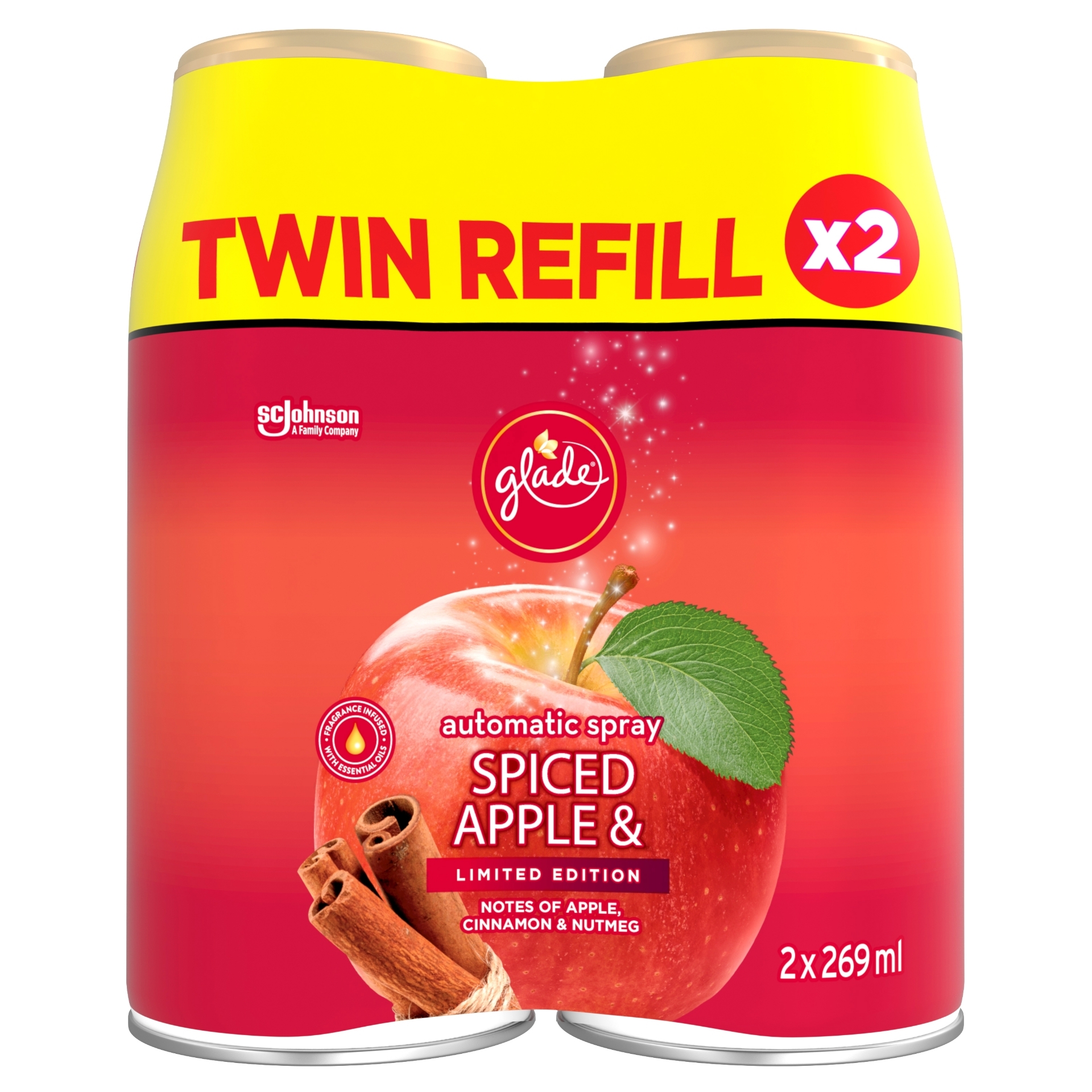 Picture of GLADE AUTO REFILL TWIN - SPICED APPLE (wsl) CO:NL