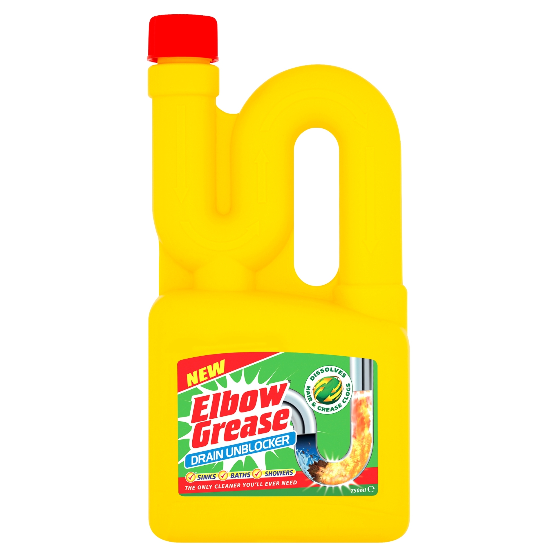 Picture of ELBOW GREASE DRAIN UNBLOCKER 750ML CO:TR