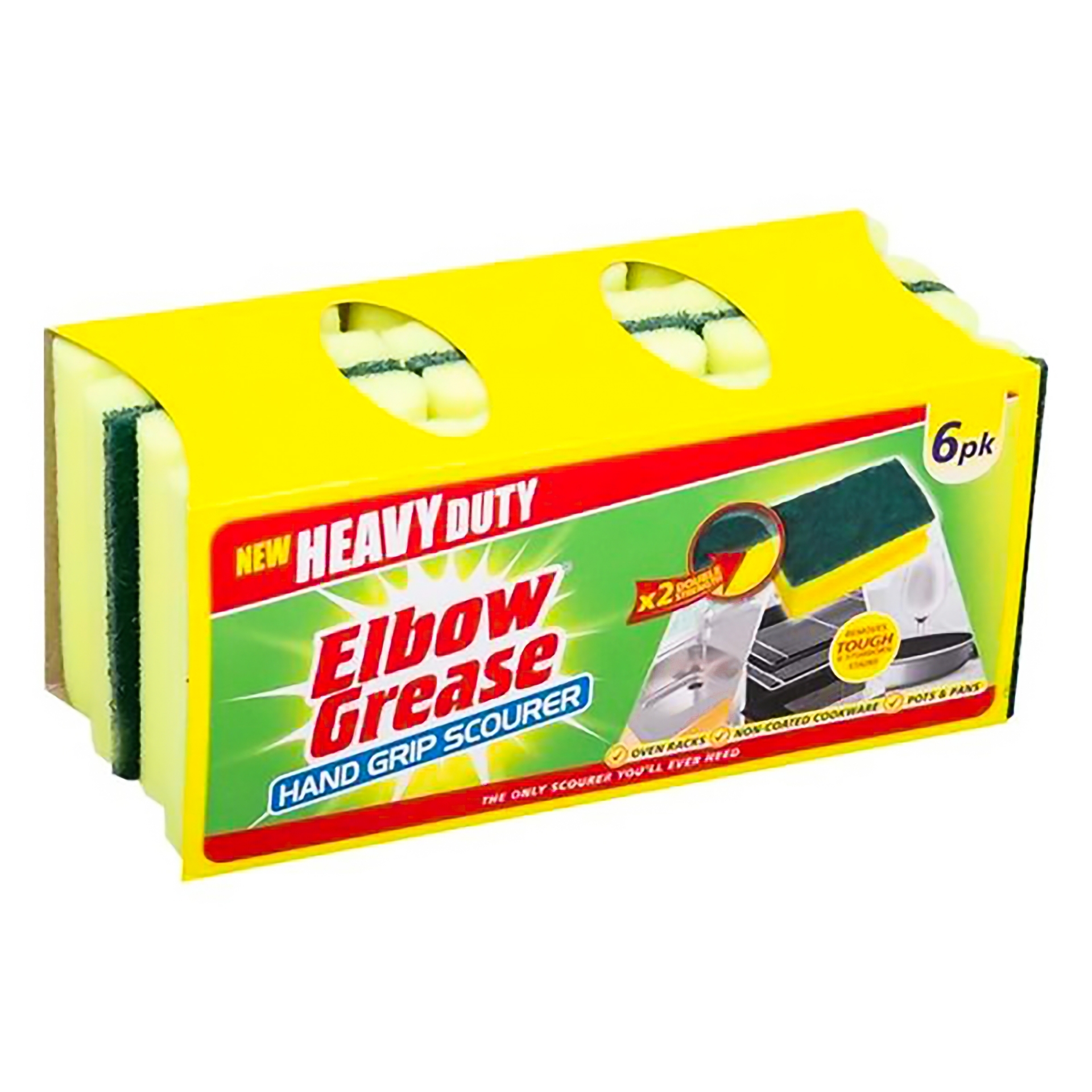 Picture of ELBOW GREASE KITCHEN SCOURER 6PK CO:AE