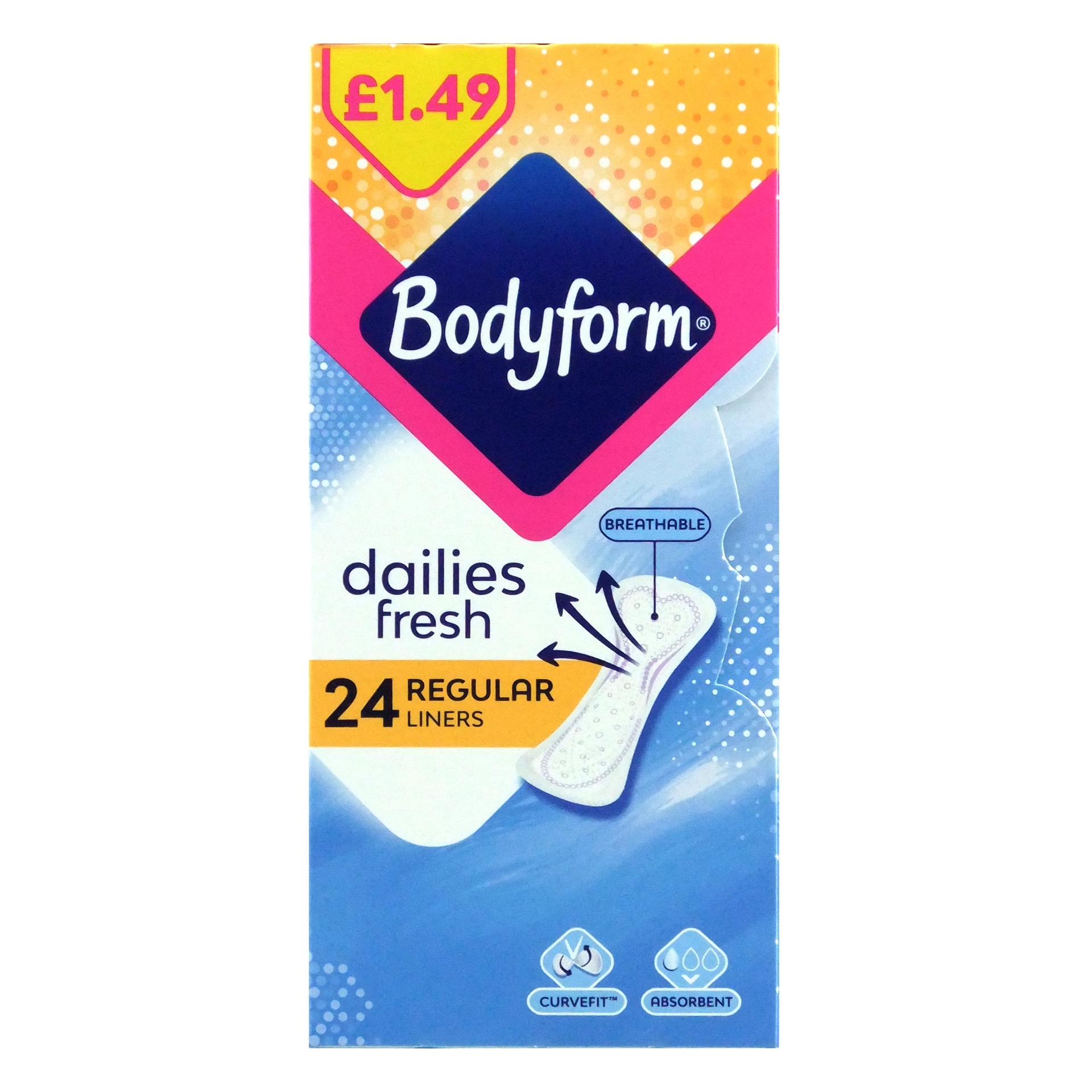 Picture of BODYFORM - DAILIES FRESH REGULAR LINERS pm1.49