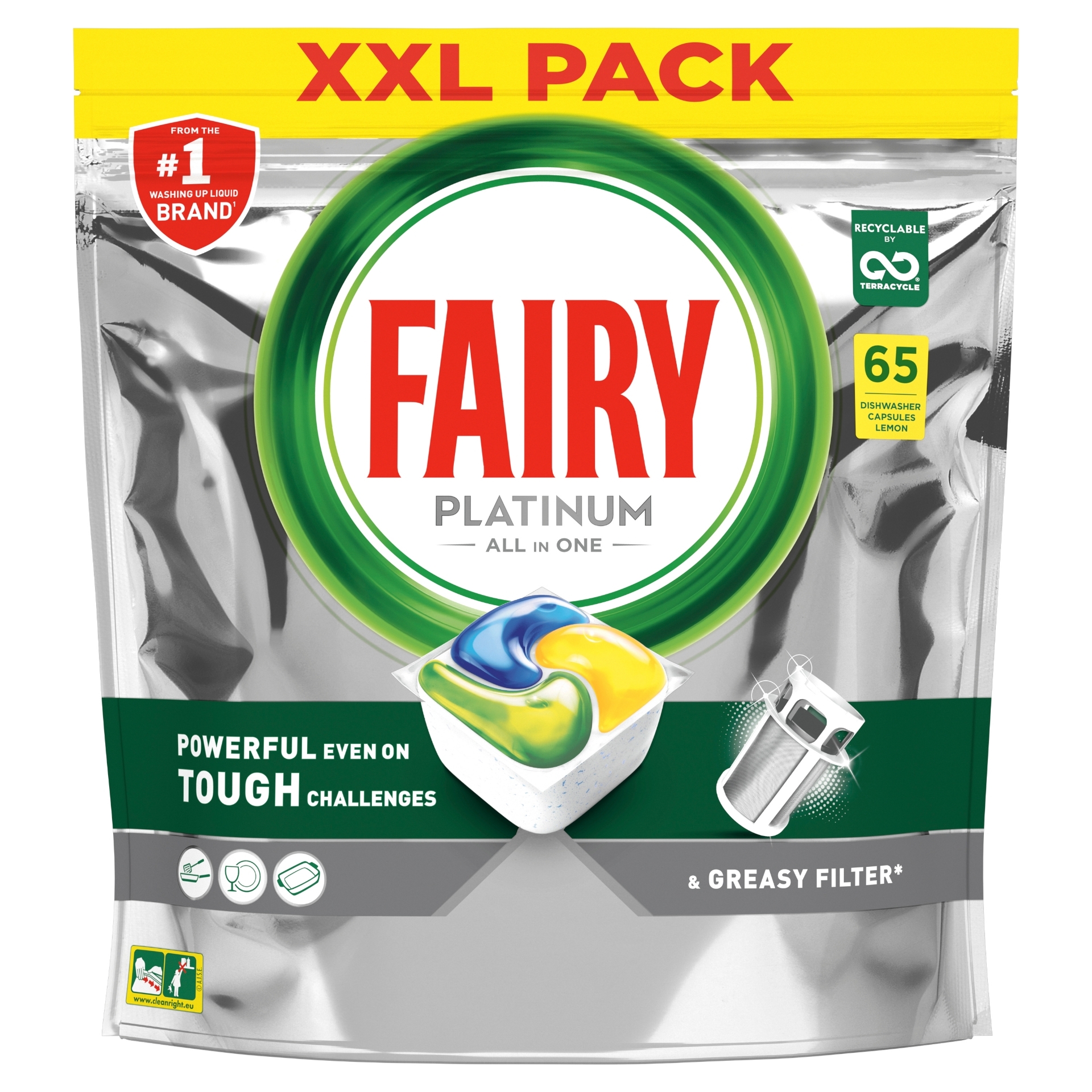 Picture of FAIRY PLATINUM DISHWASHER TABS - LEMON CO:BE (wsl)