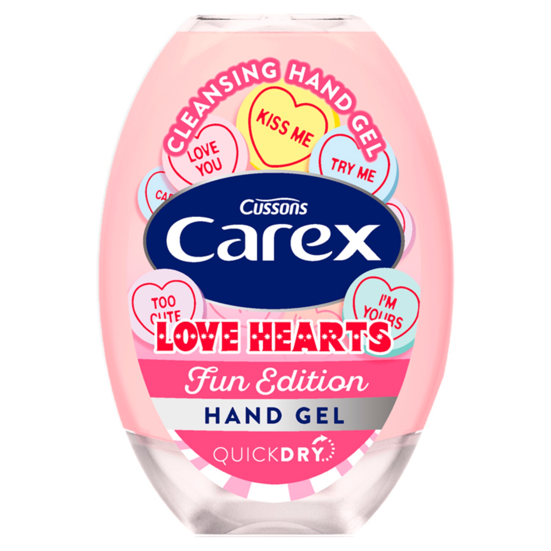 Picture of CAREX ANTI-BAC HAND GEL - LOVE HEARTS CO:ID