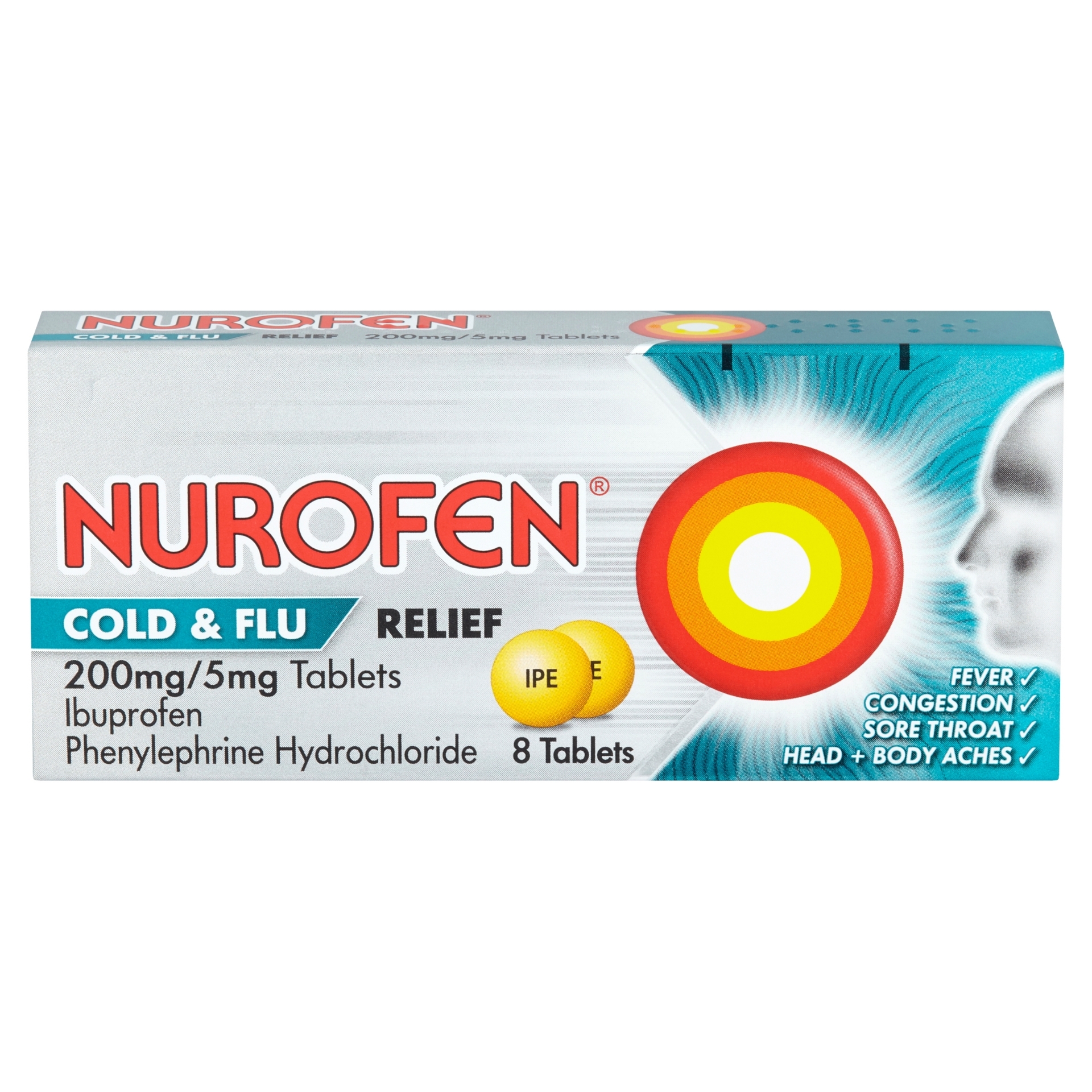 Picture of NUROFEN - COLD & FLU RELIEF TABLETS