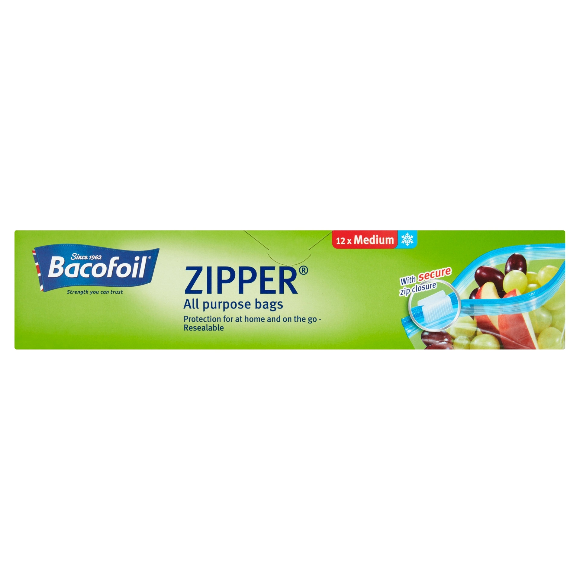 Picture of BACOFOIL FOOD ZIPPER BAGS 3L (270x240mm) CO:PL^