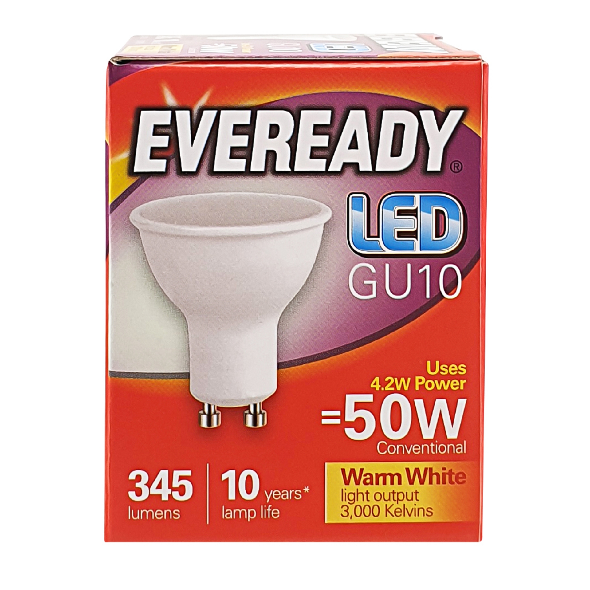 Picture of EVEREADY LED BULB - GU10 345lm WARM WHITE^