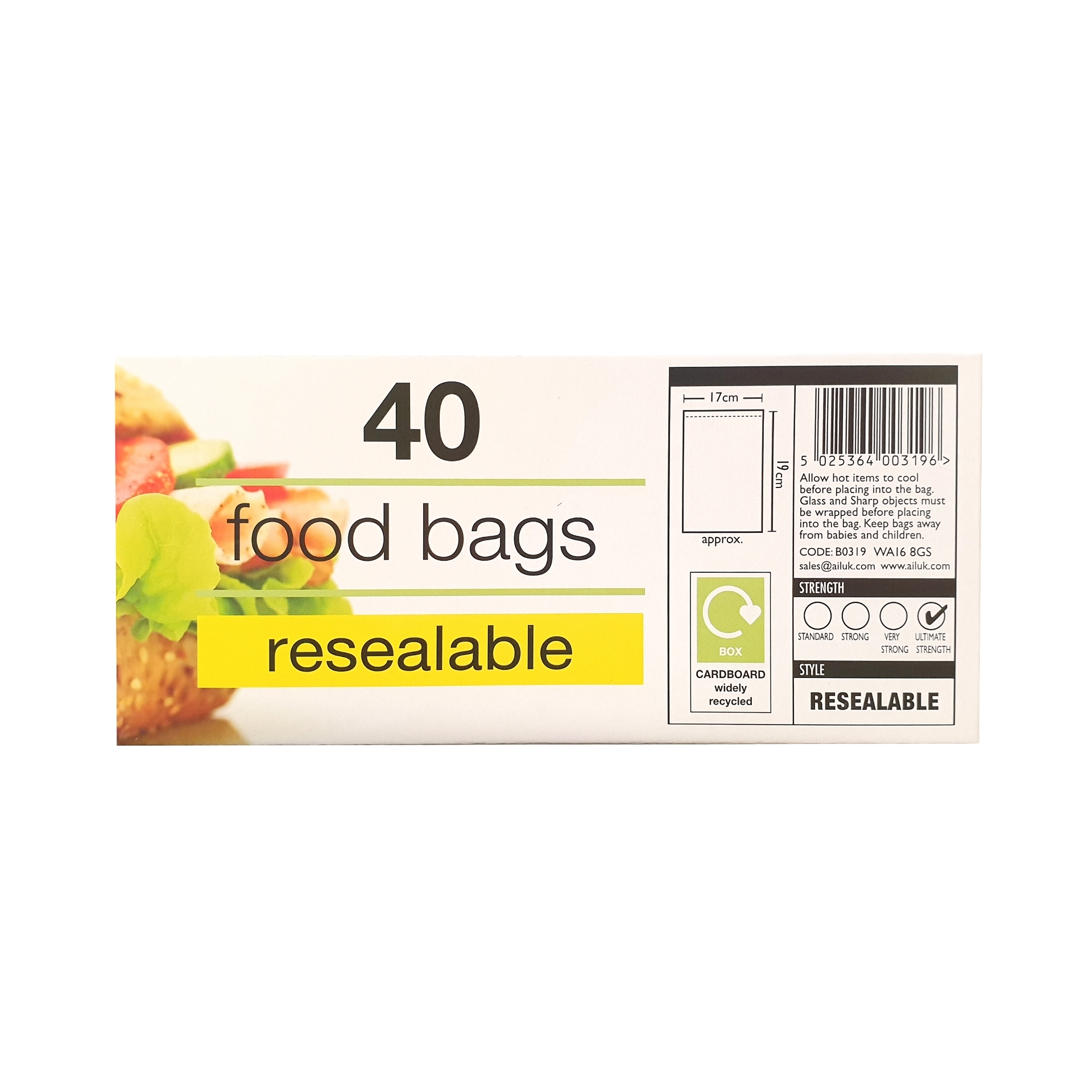 Picture of TIDYZ RESEALABLE - FOOD & FREEZER BAGS CO:CN