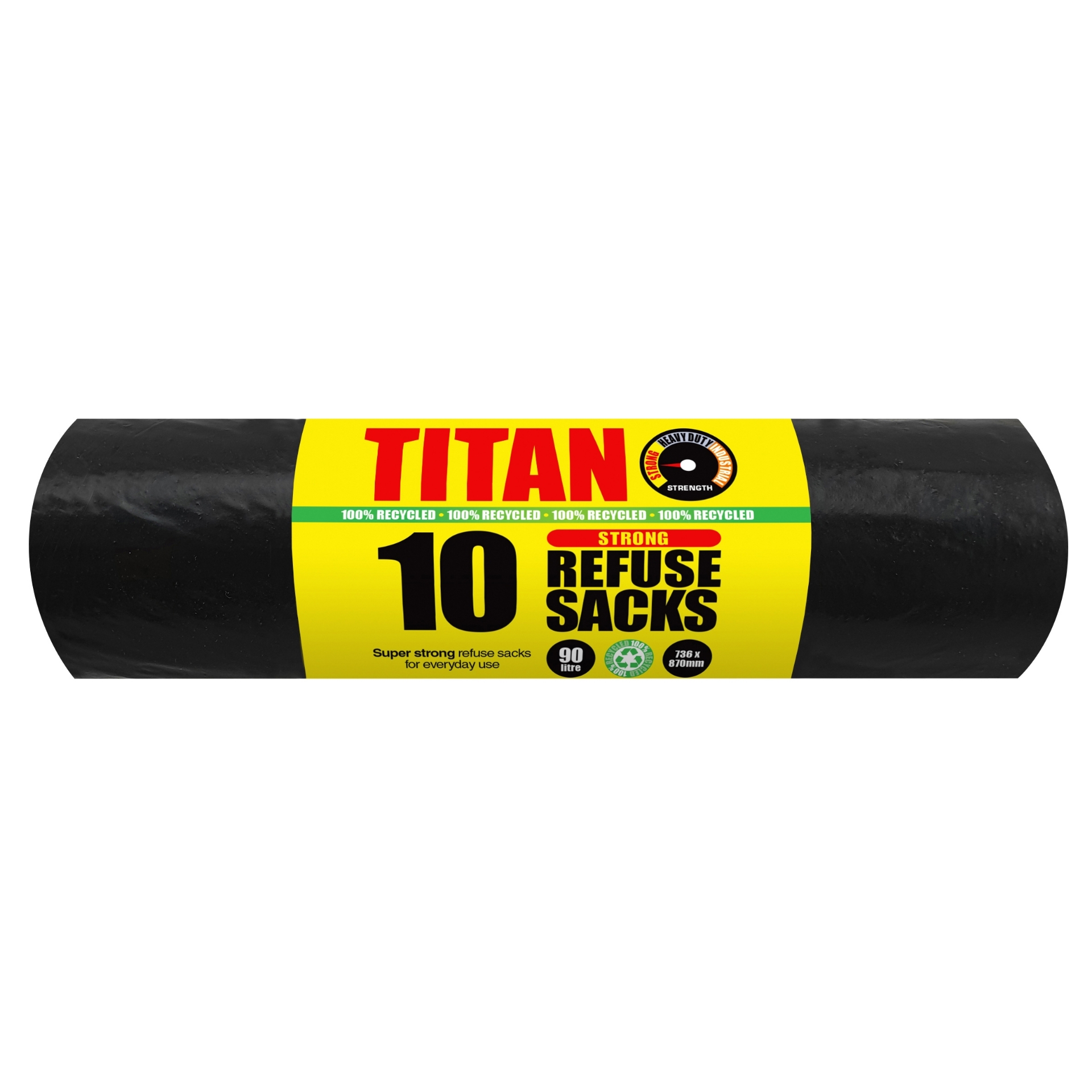 Picture of TITAN STRONG BIN BAG/REFUSE SACKS 90l (RB1) CO:TR^