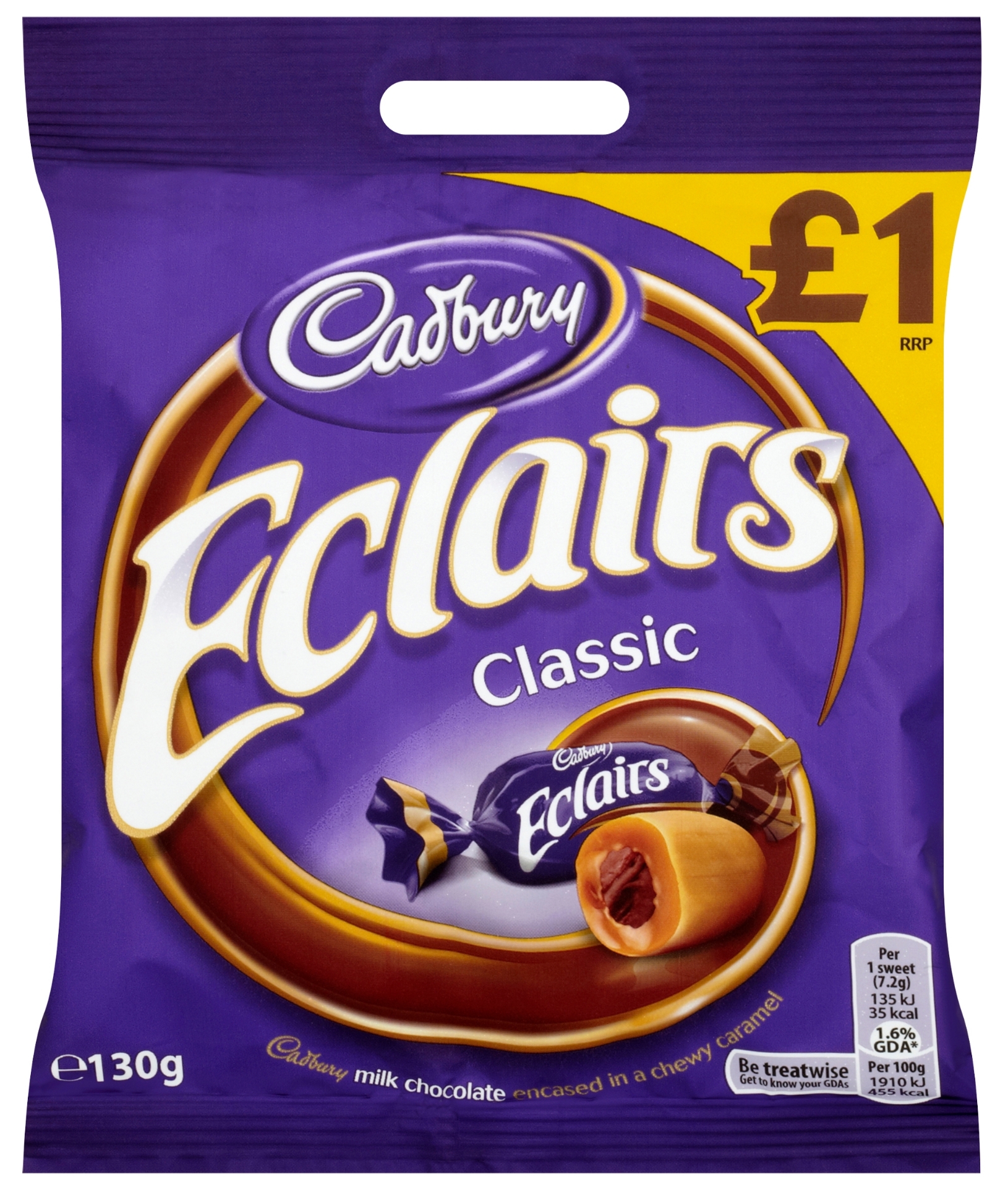 Picture of CADBURY - CHOCOLATE ECLAIRS pm1.00 sweets CO:PL
