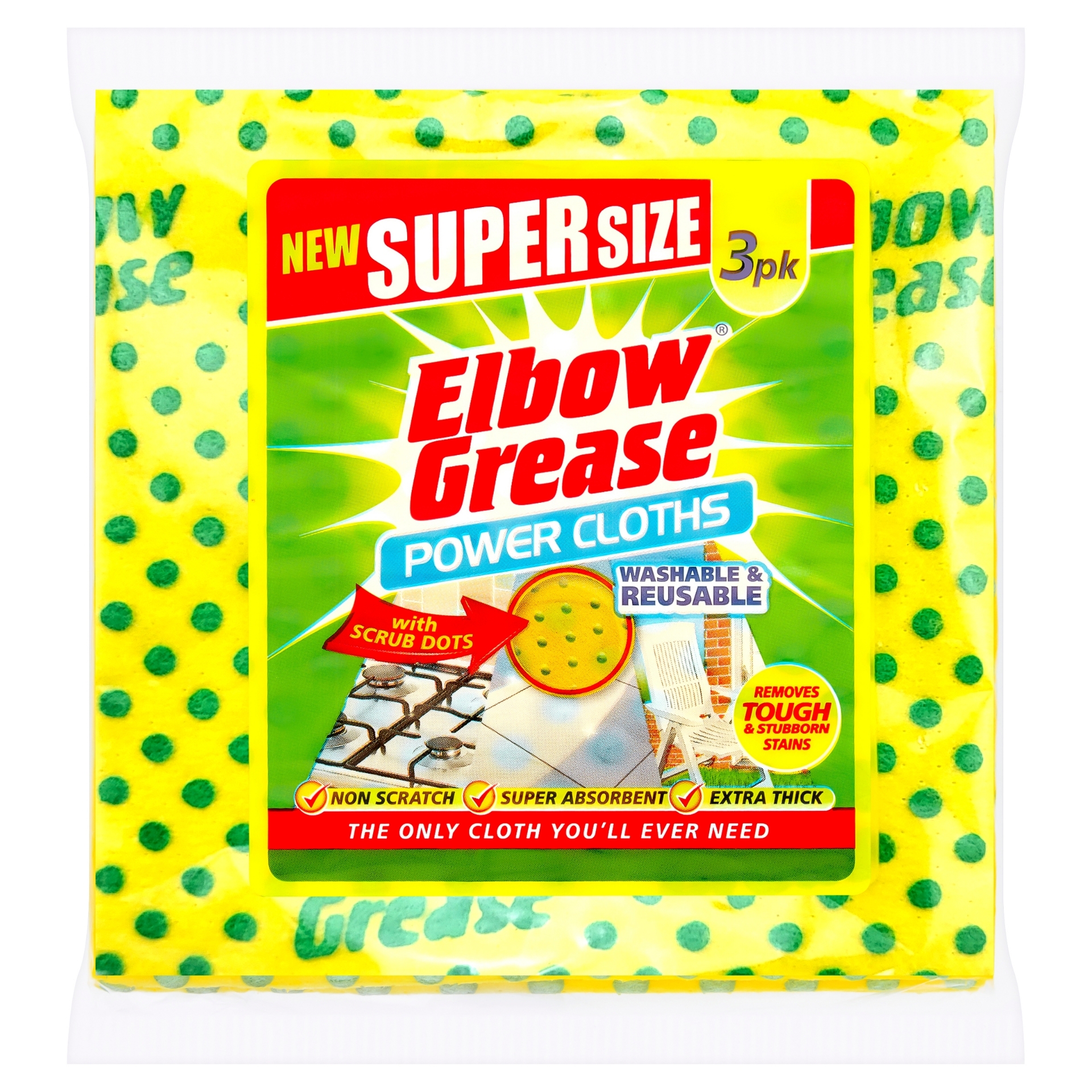 Picture of ELBOW GREASE SUPERSIZE CLOTH 3PK CO: TR
