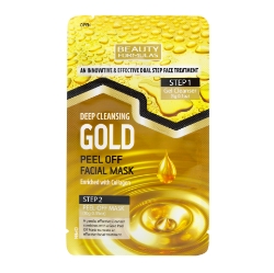 Picture of BEAUTY FORMULAS GOLD DUAL STEP FACIAL MASK