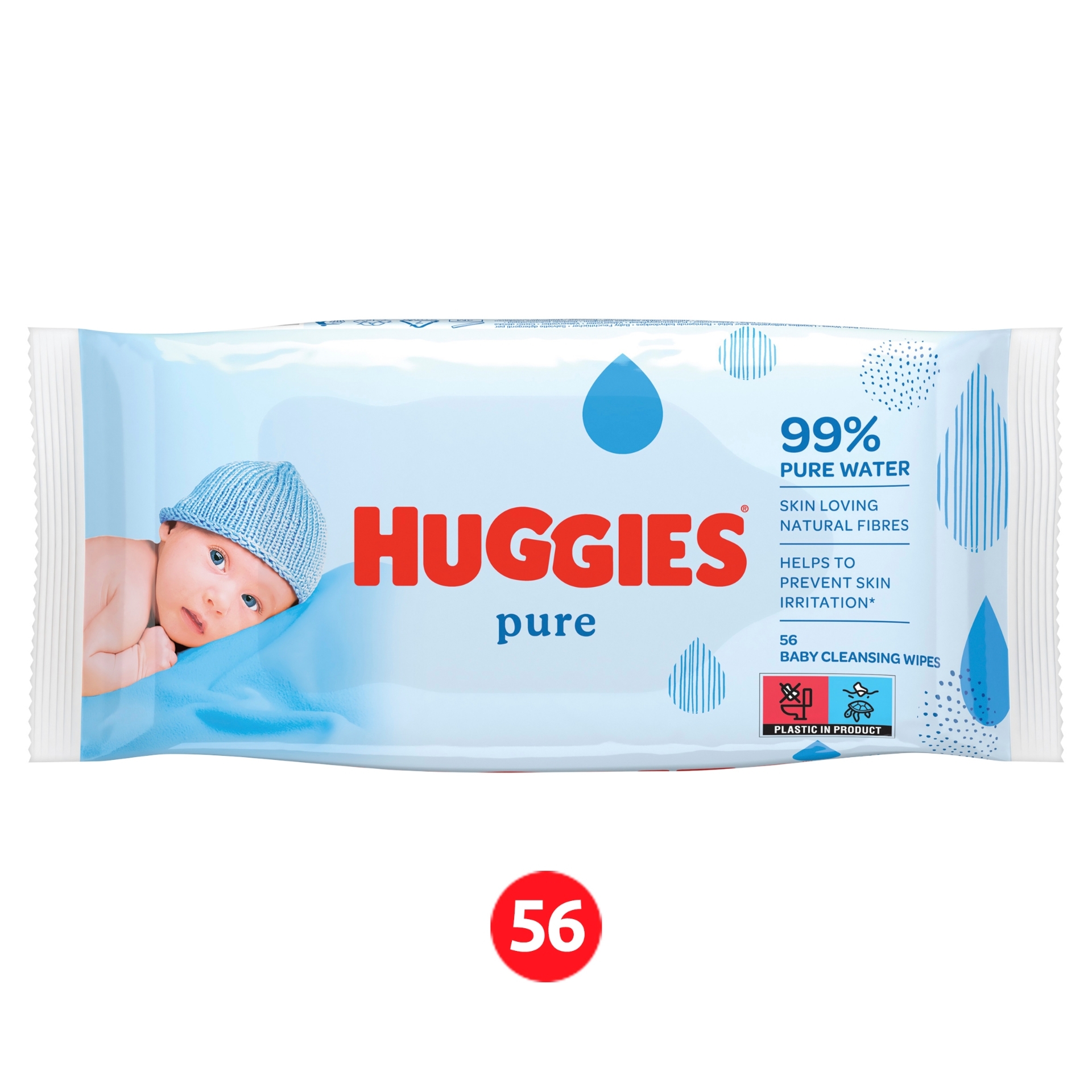 Picture of HUGGIES BABY WIPES - PURE 99% WATER