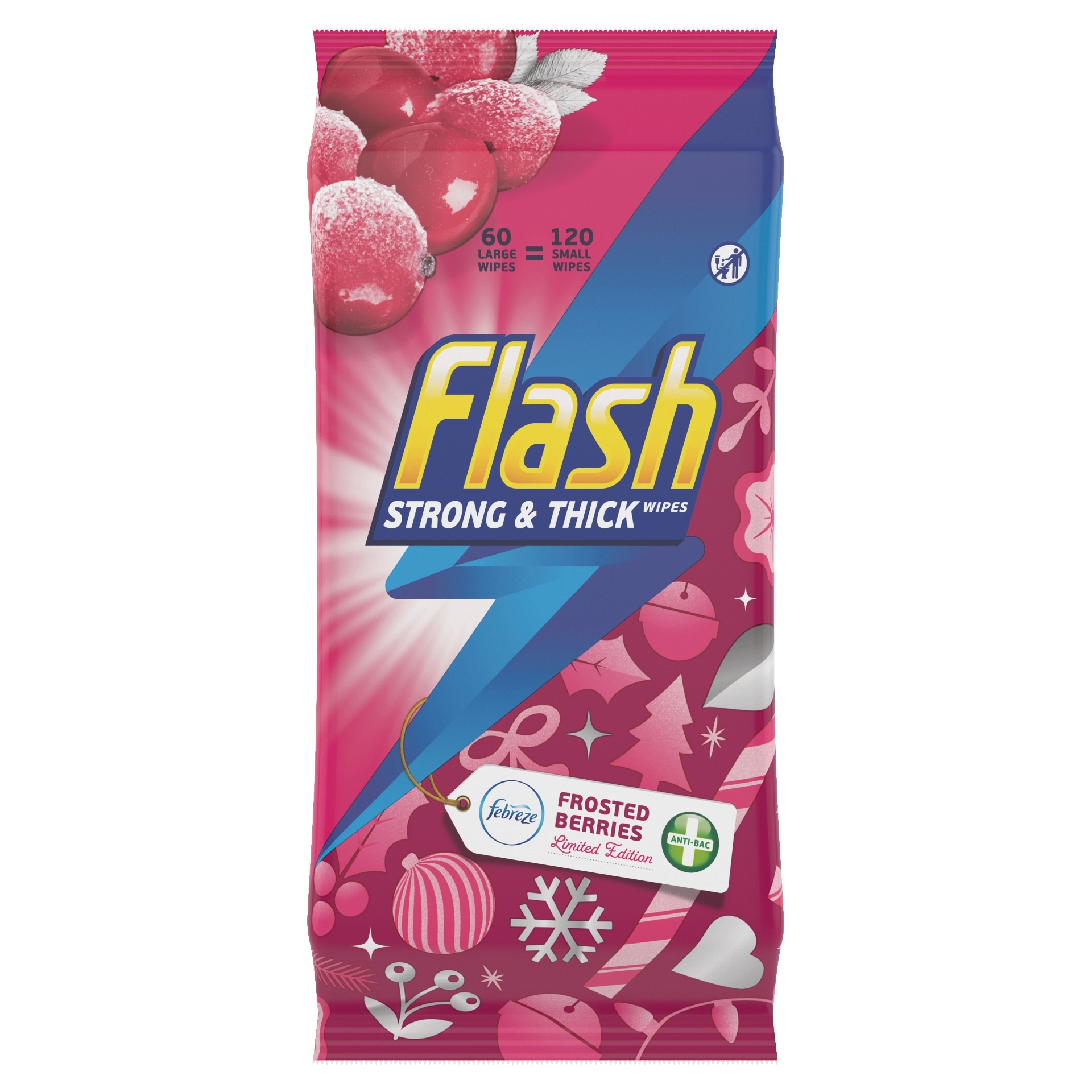 Picture of FLASH WIPES - ANTI BAC FROSTED BERRIES EXP 11/2022