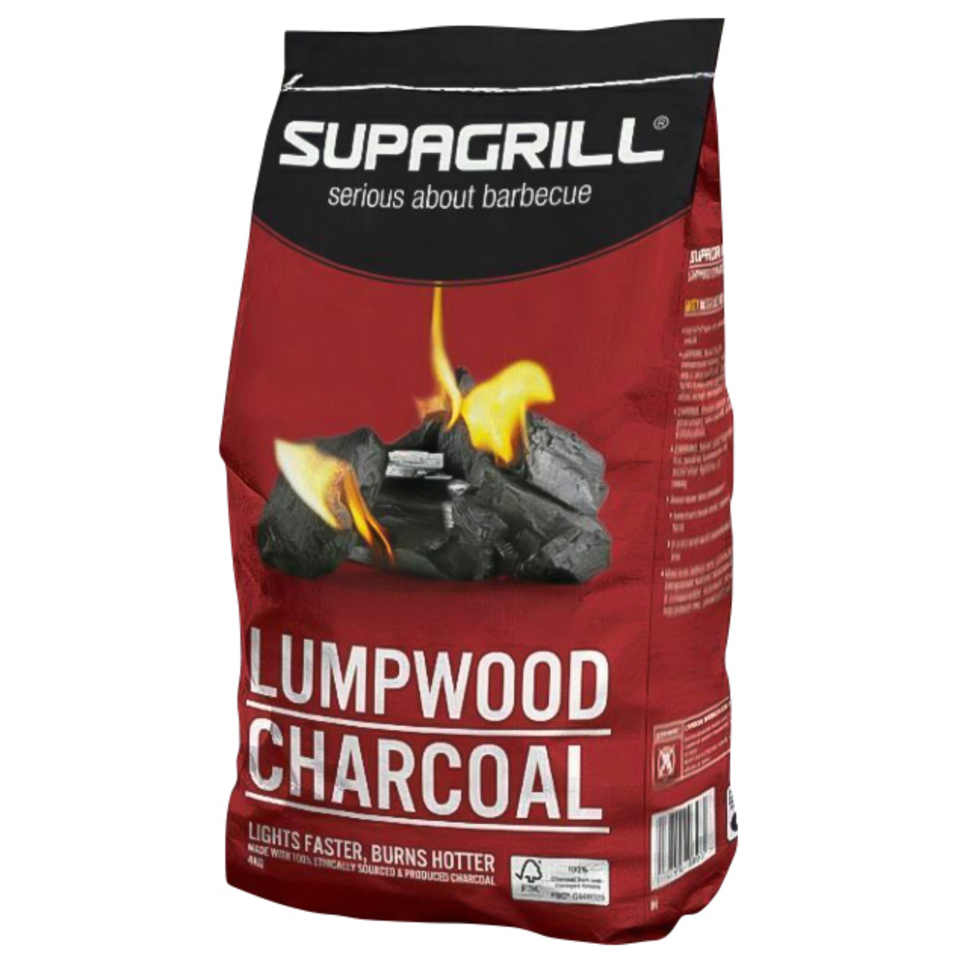 Picture of SUPAGRILL BBQ LUMPWOOD CHARCOAL - MEDIUM^
