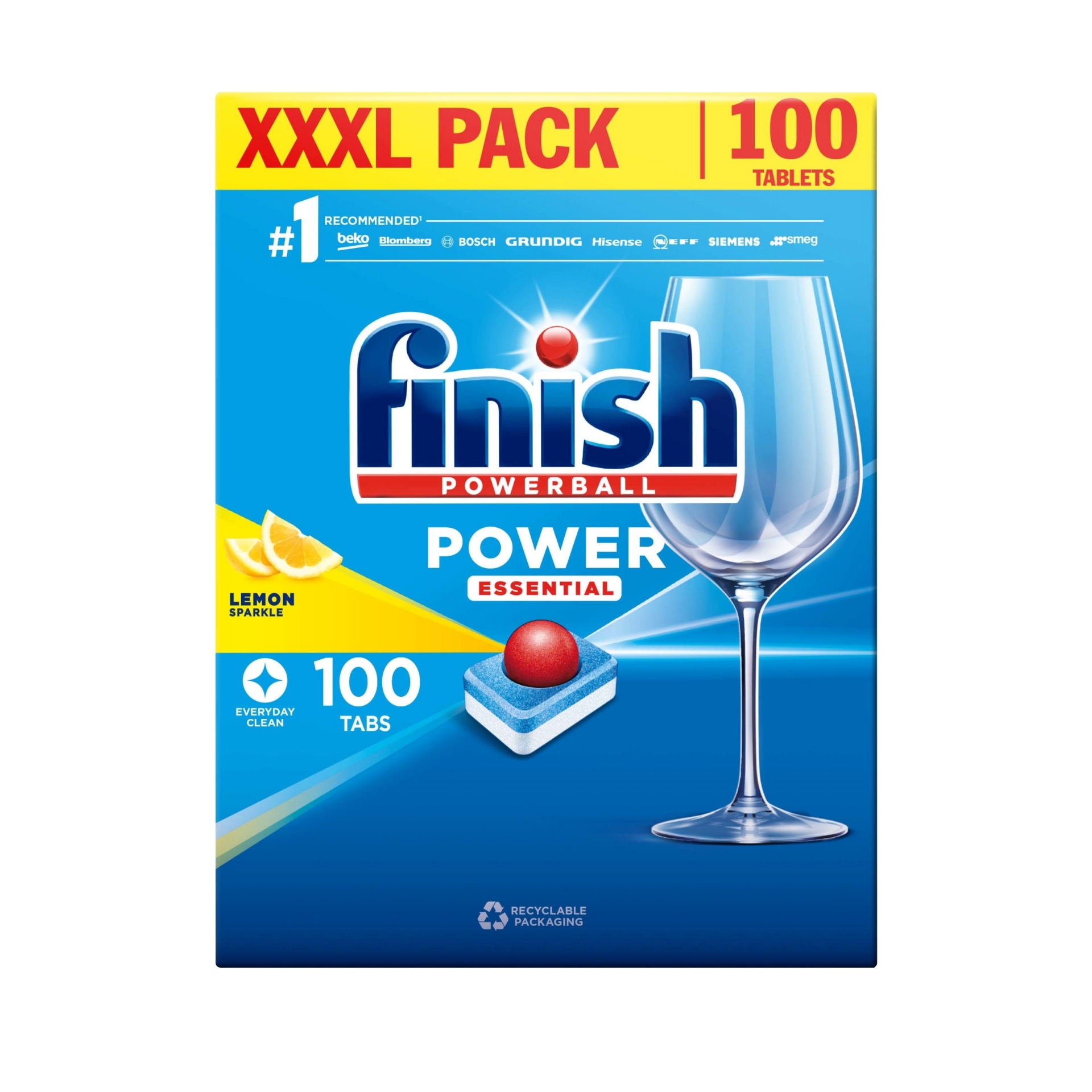 Picture of FINISH DISHWASHER TABS -POWER ESSENTIAL LEM 100's