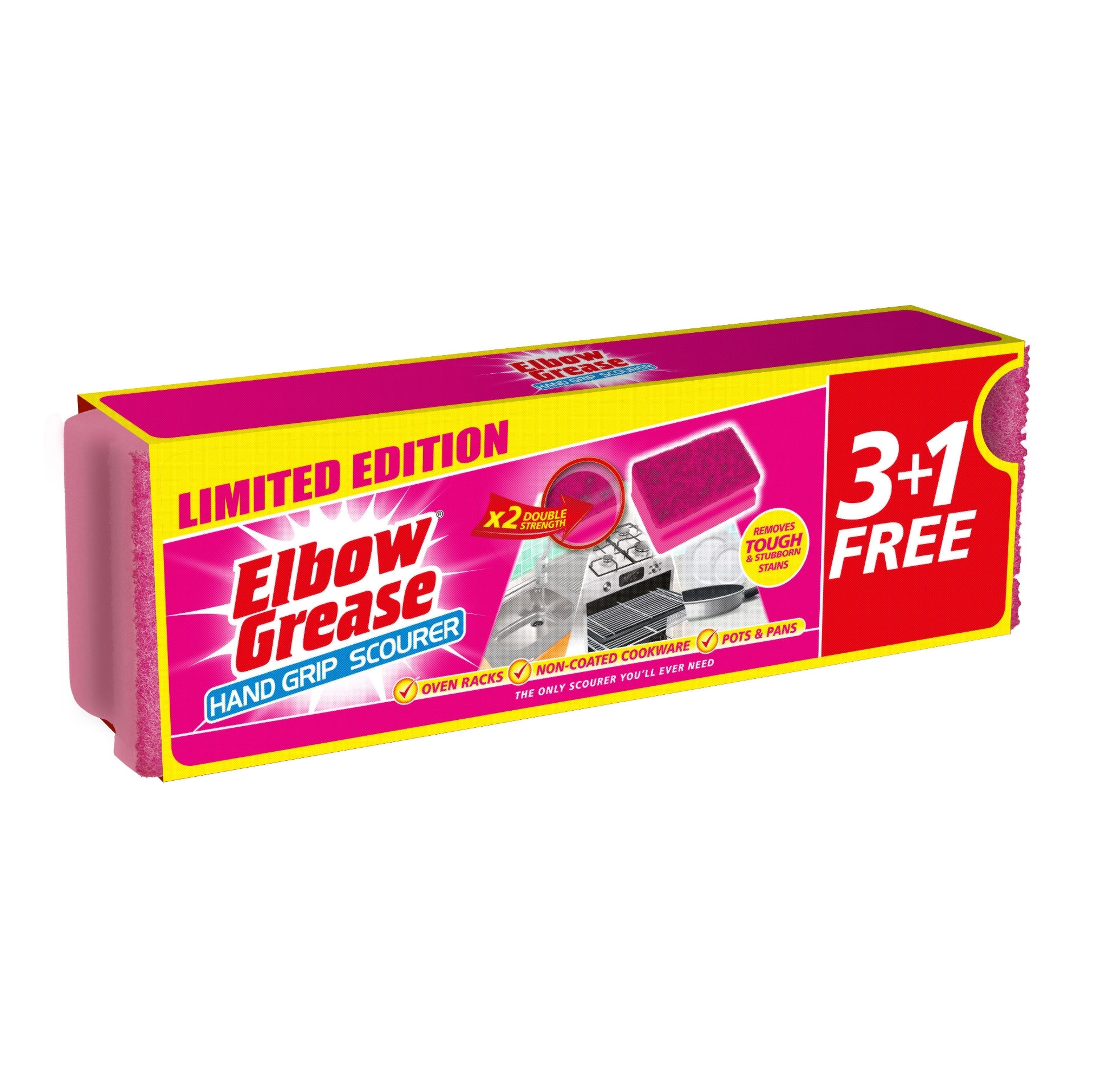 Picture of ELBOW GREASE  PINK KITCHEN  SCOURER (wsl) CO:AE