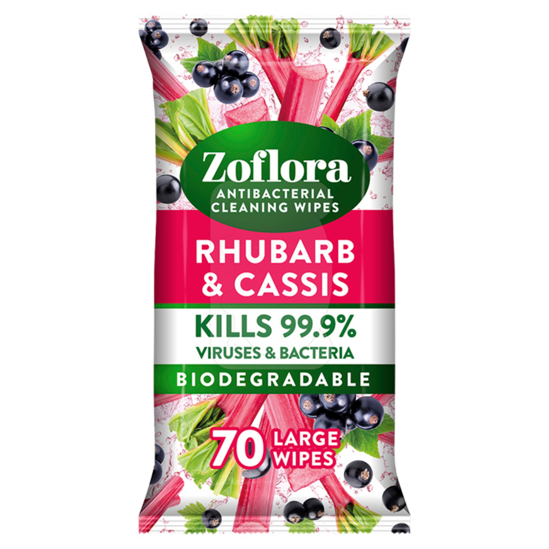 Picture of ZOFLORA ANTI BAC CLEANING WIPES – RHUBARB & CASSIS