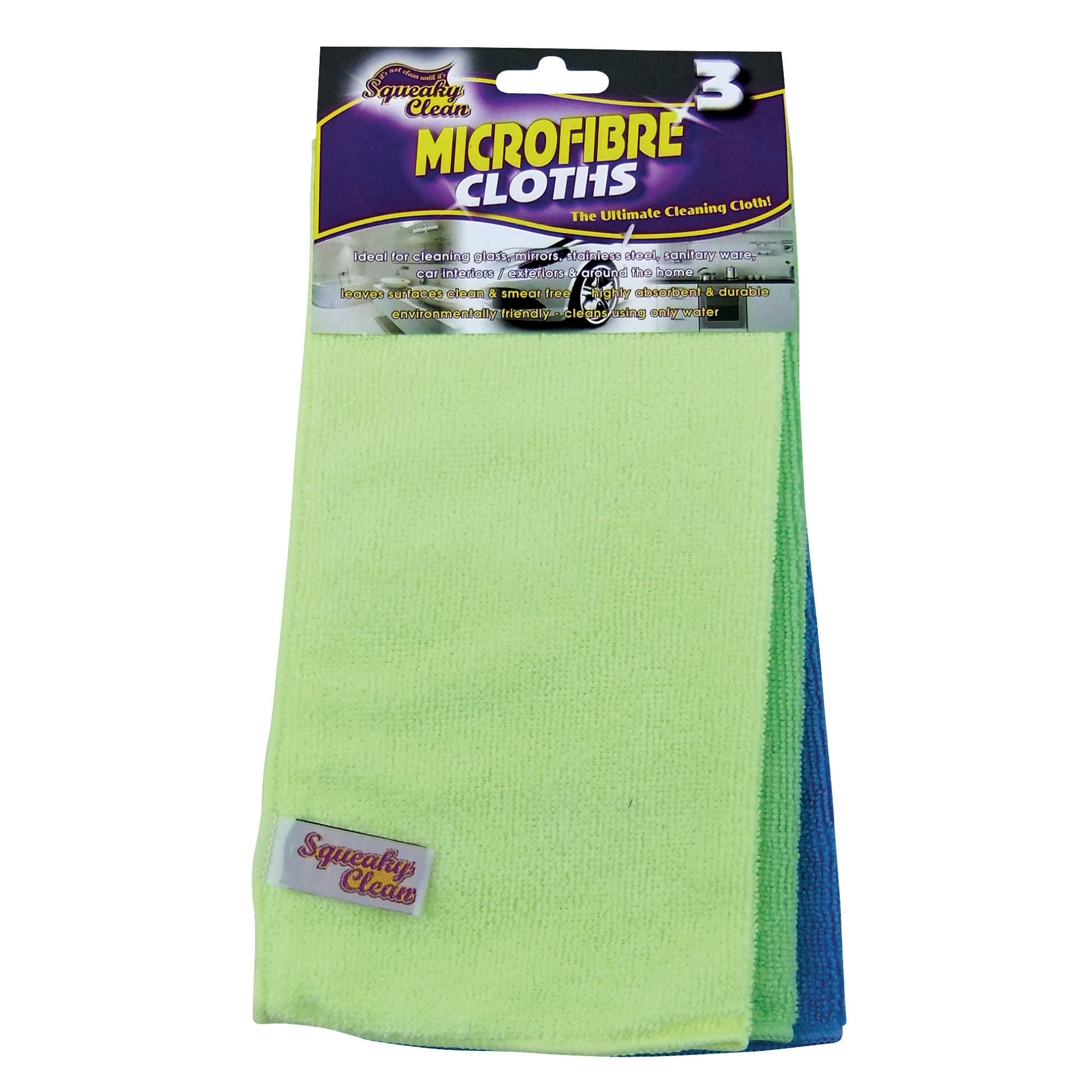 Picture of SQUEAKY CLEAN - MICROFIBRE CLOTHS CO:PK