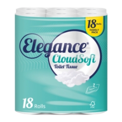 Picture of ELEGANCE CLOUDSOFT TOILET TISSUE 2ply 190sht 