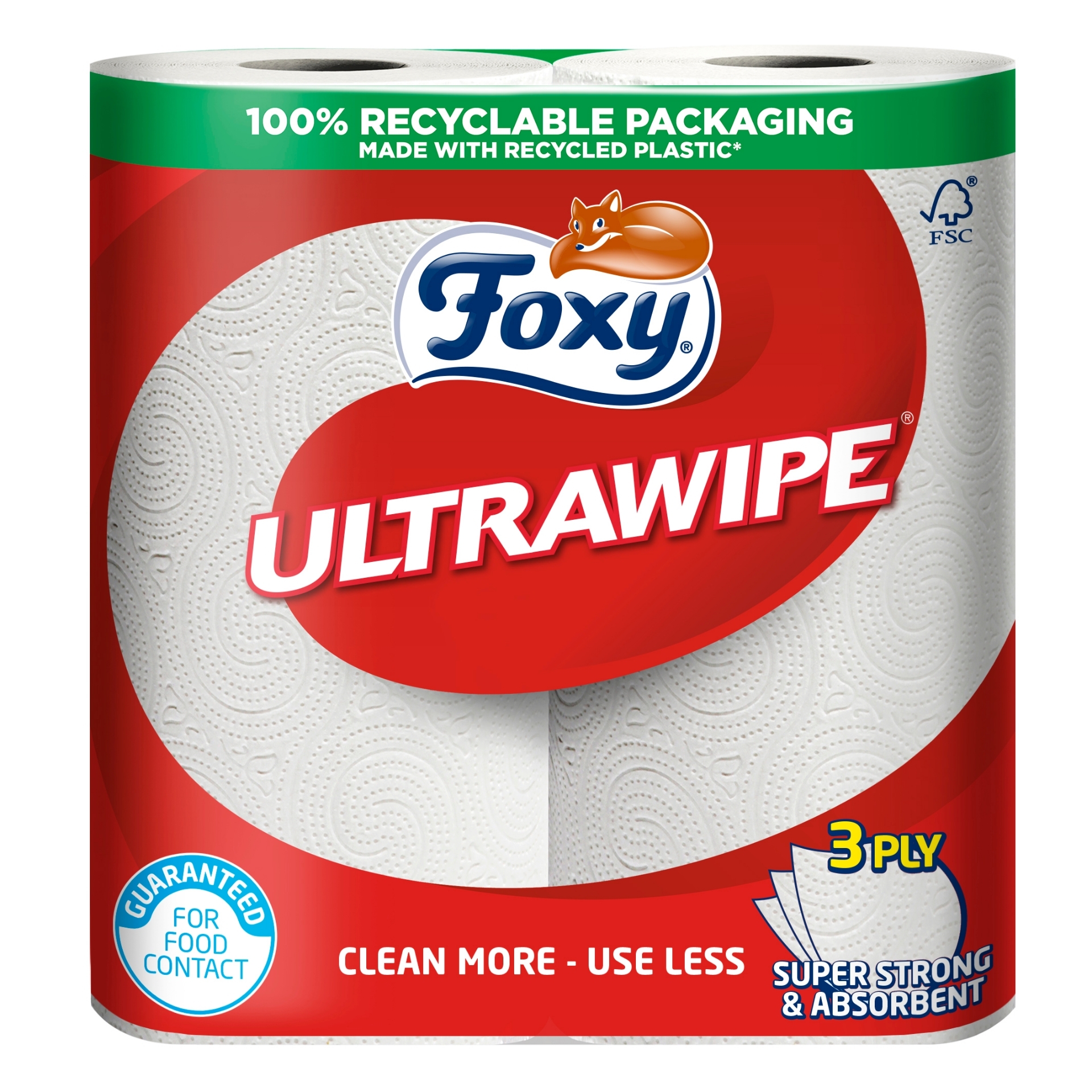 Picture of FOXY ULTRAWIPE KITCHEN TOWEL 3ply 65sht FSC