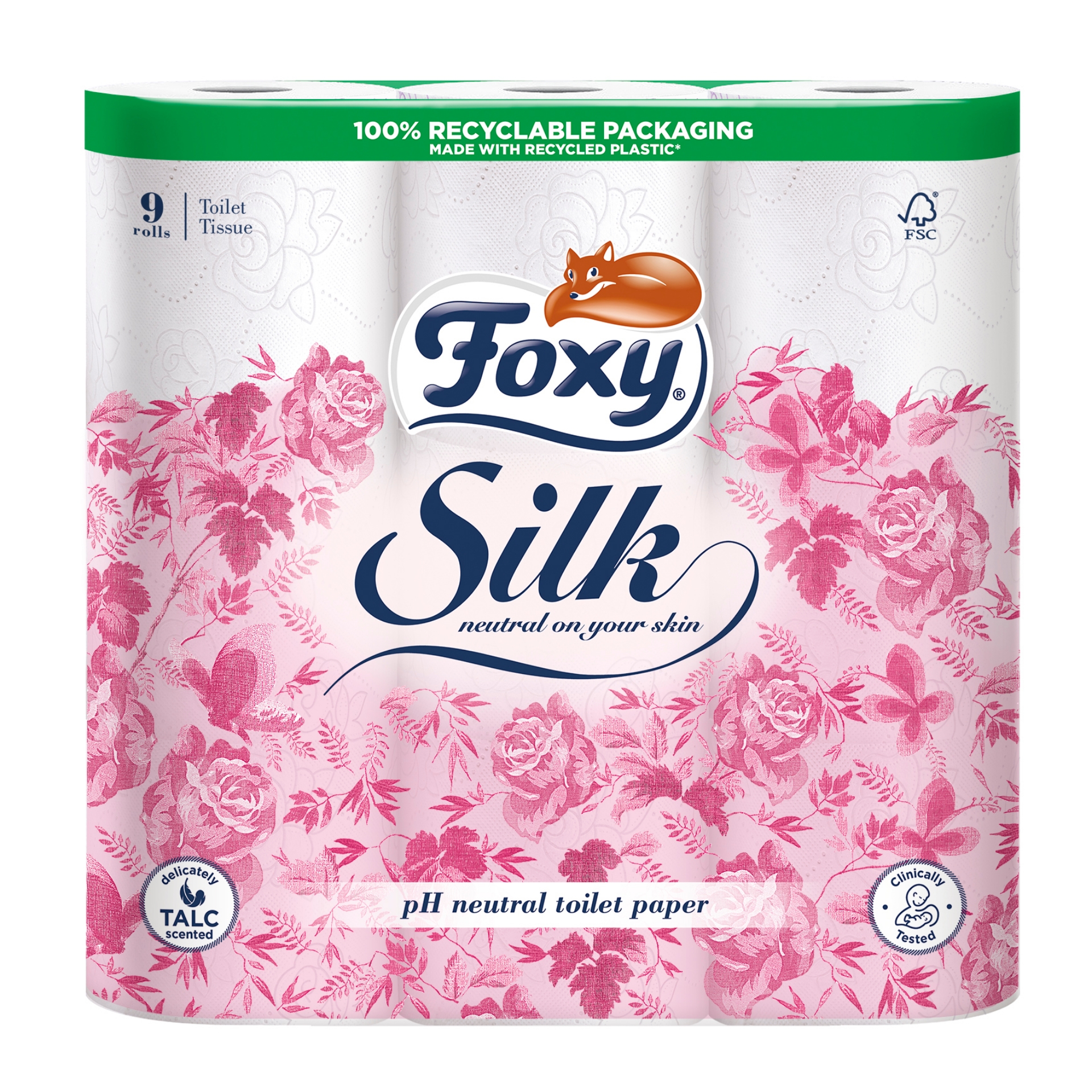 Picture of FOXY SILK - SCENTED TOILET ROLL 9pk (3ply) 180Sht