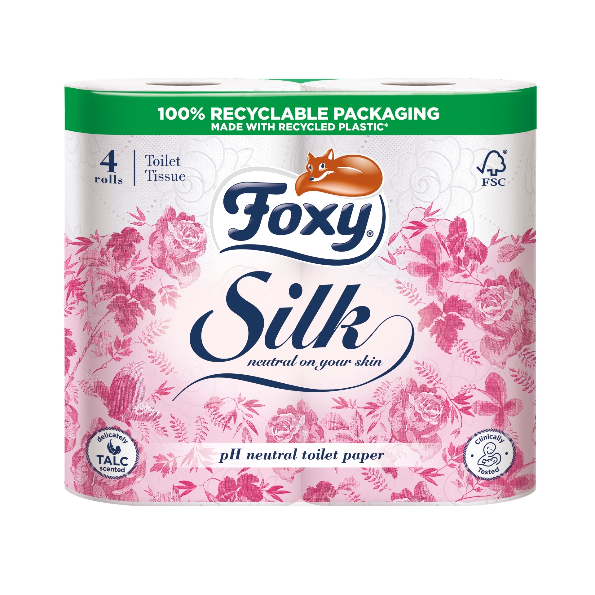 Picture of FOXY SILK - SCENTED TOILET ROLL 4pk (3ply) 180Sht