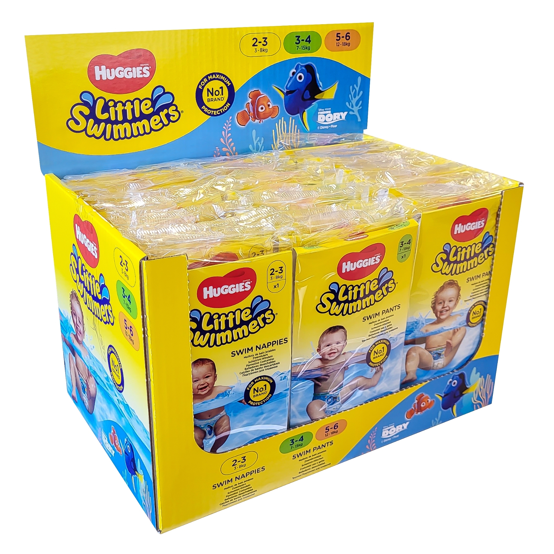 Picture of HUGGIES LITTLE SWIMMERS - (2-3/3-4/5-6) 1x36