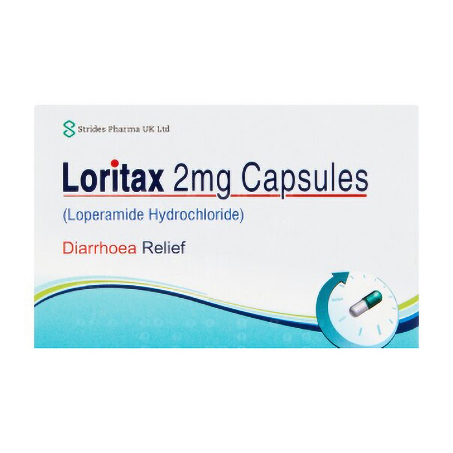 Picture of LORITAX DIARRHOEA RELIEF CAPS(LOPERAMIDE)2mg