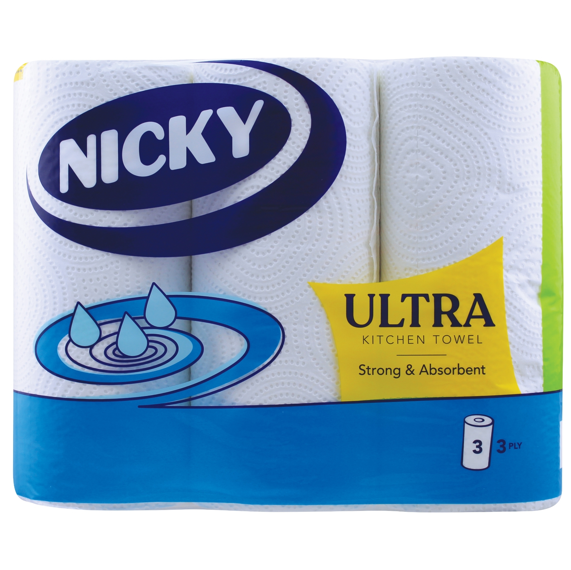 Picture of NICKY ULTRA KITCHEN TOWEL - WHITE 3PLY(150sht) x