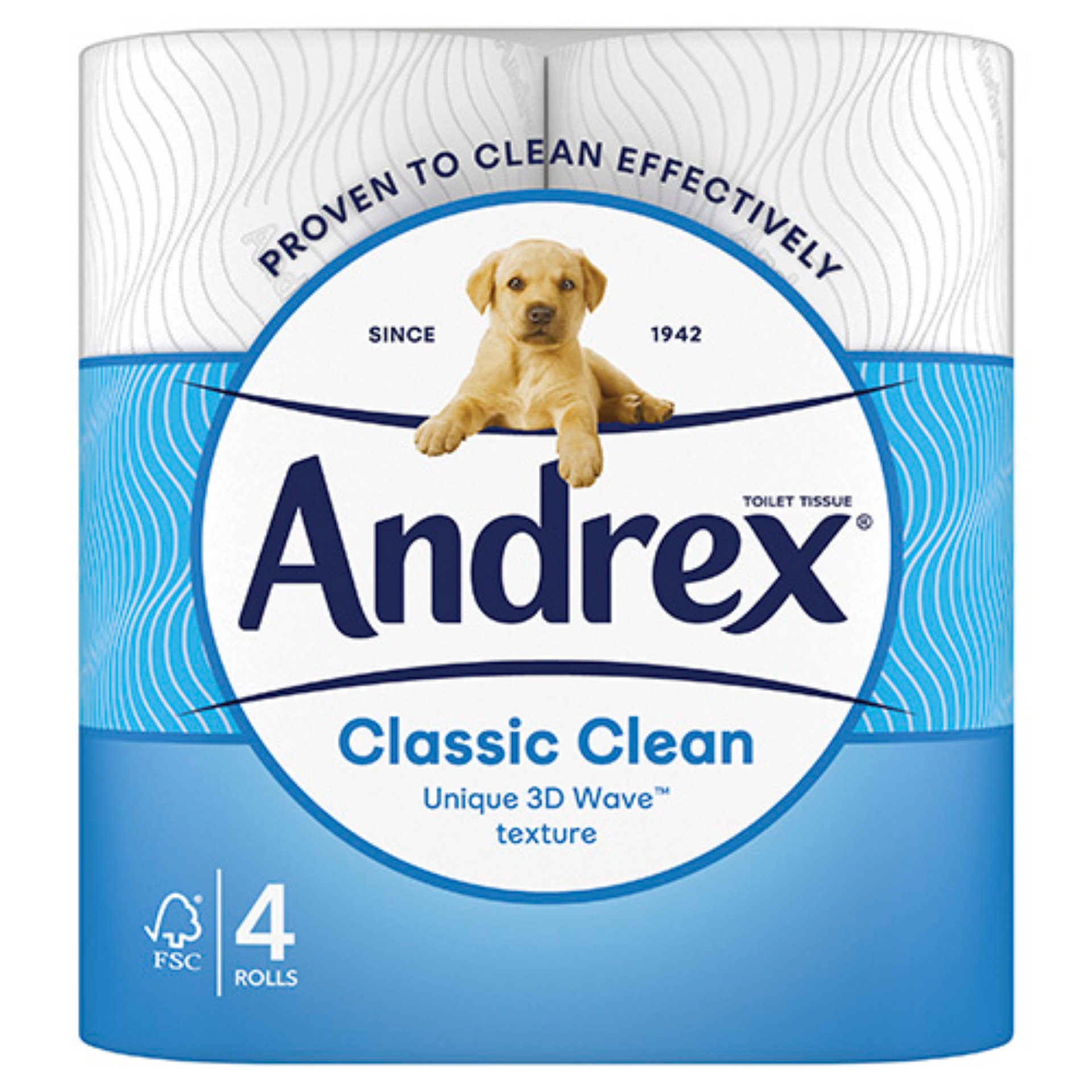 Picture of ANDREX TOILET ROLL -CLASSIC CLEAN WHITE 2ply (P)
