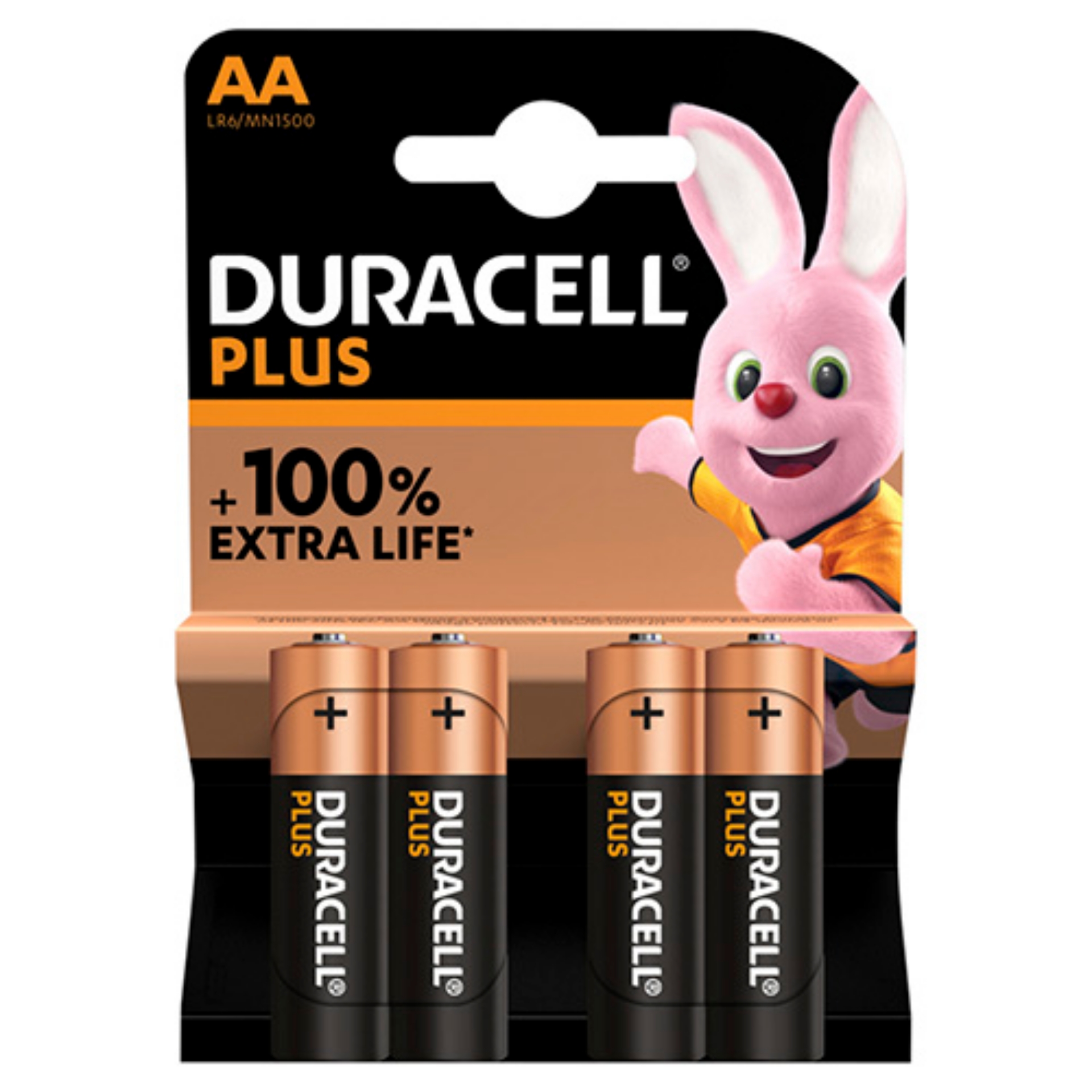 Picture of DURACELL PLUS POWER +100% - AA BATTERIES CO:BE