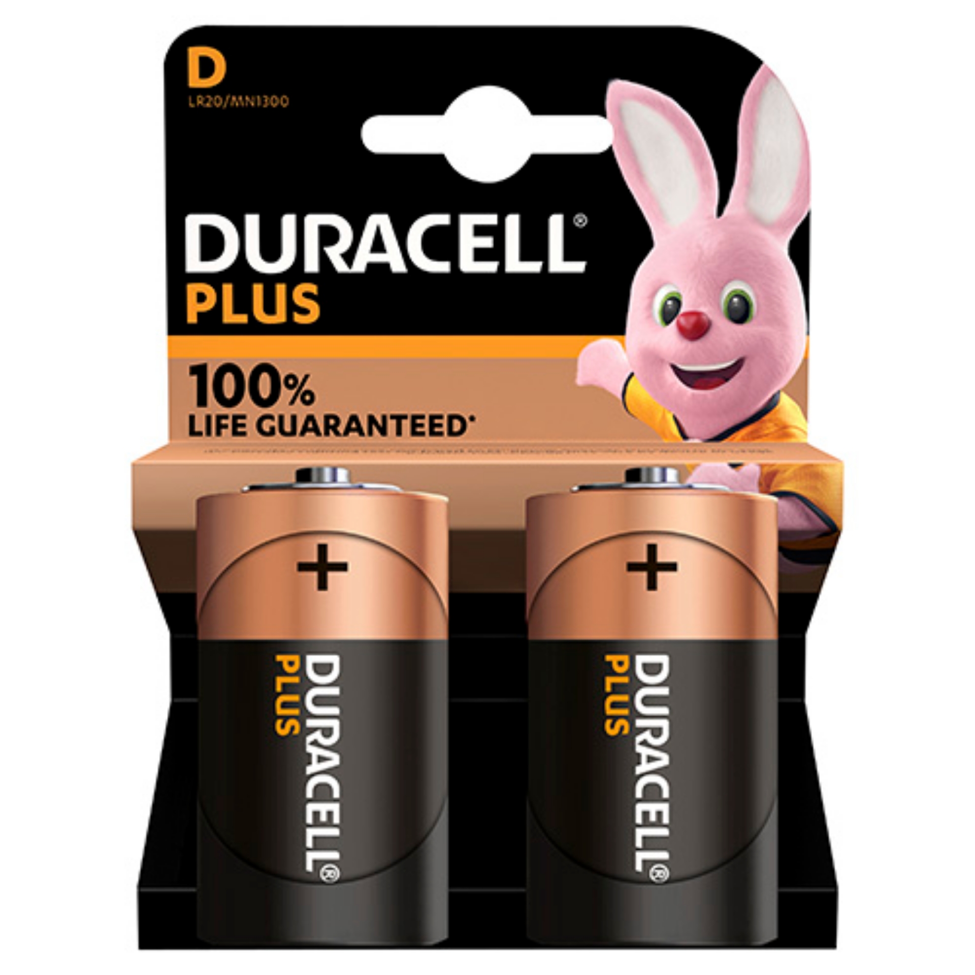 Picture of DURACELL PLUS POWER +100% - D BATTERIES CO:US