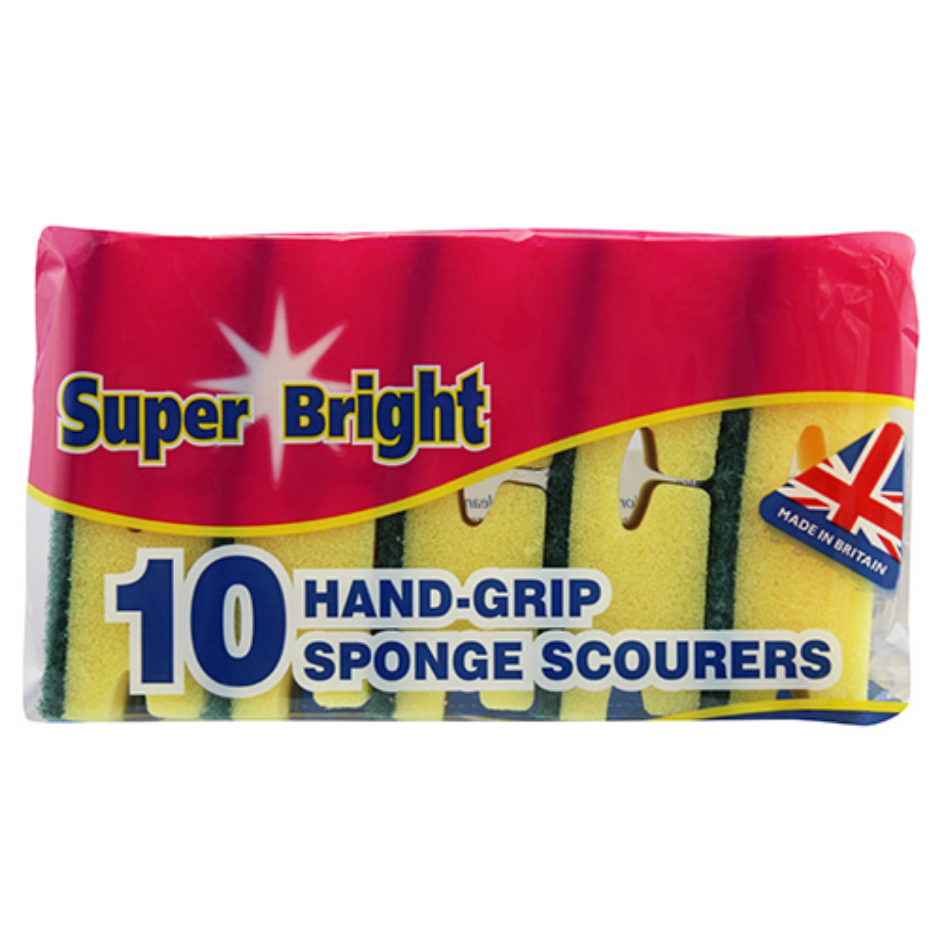 Picture of SUPERBRIGHT - SPONGE SCOURERS HAND GRIP 10pk