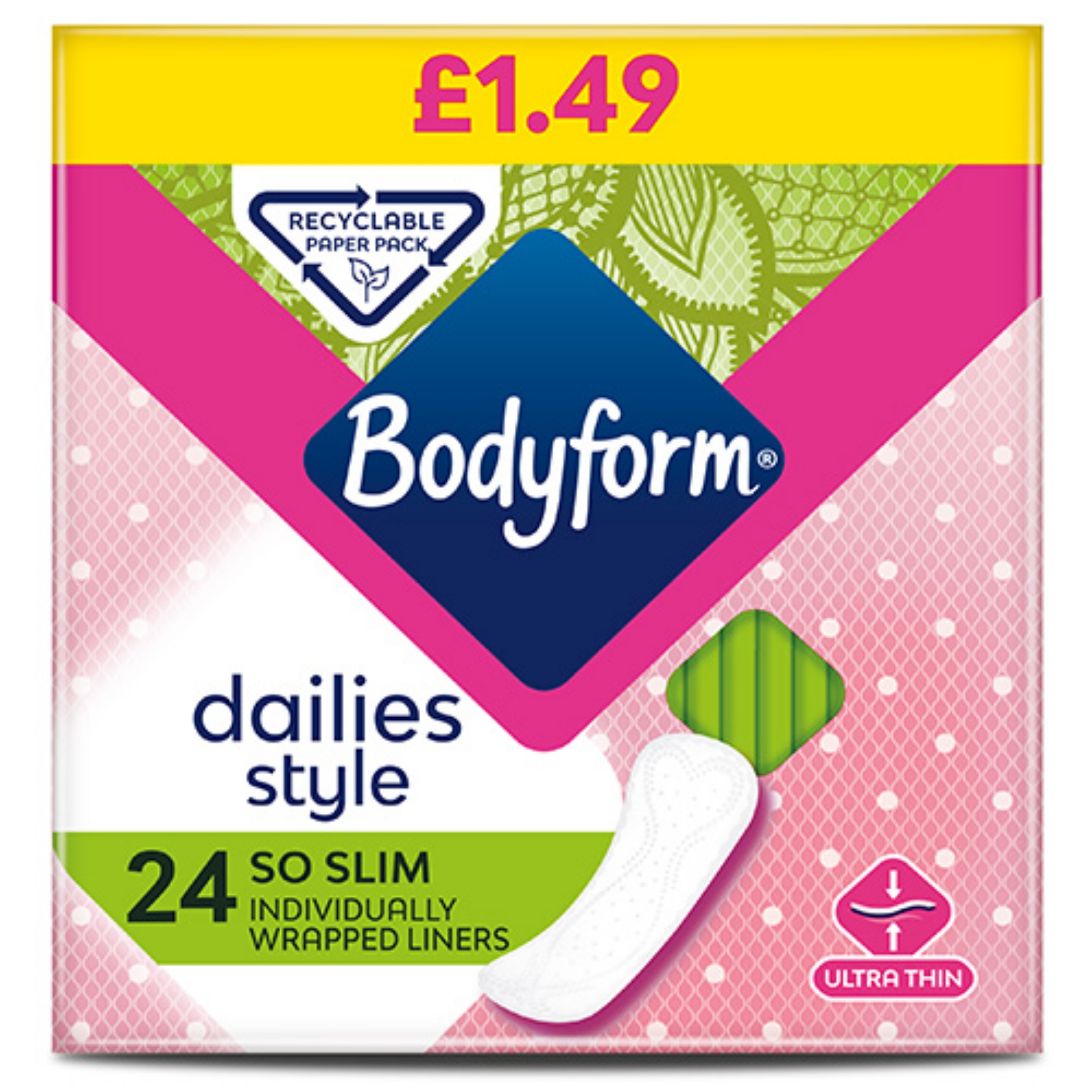 Picture of BODYFORM DAILIES STYLE SO SLIM LINERS pm1.49