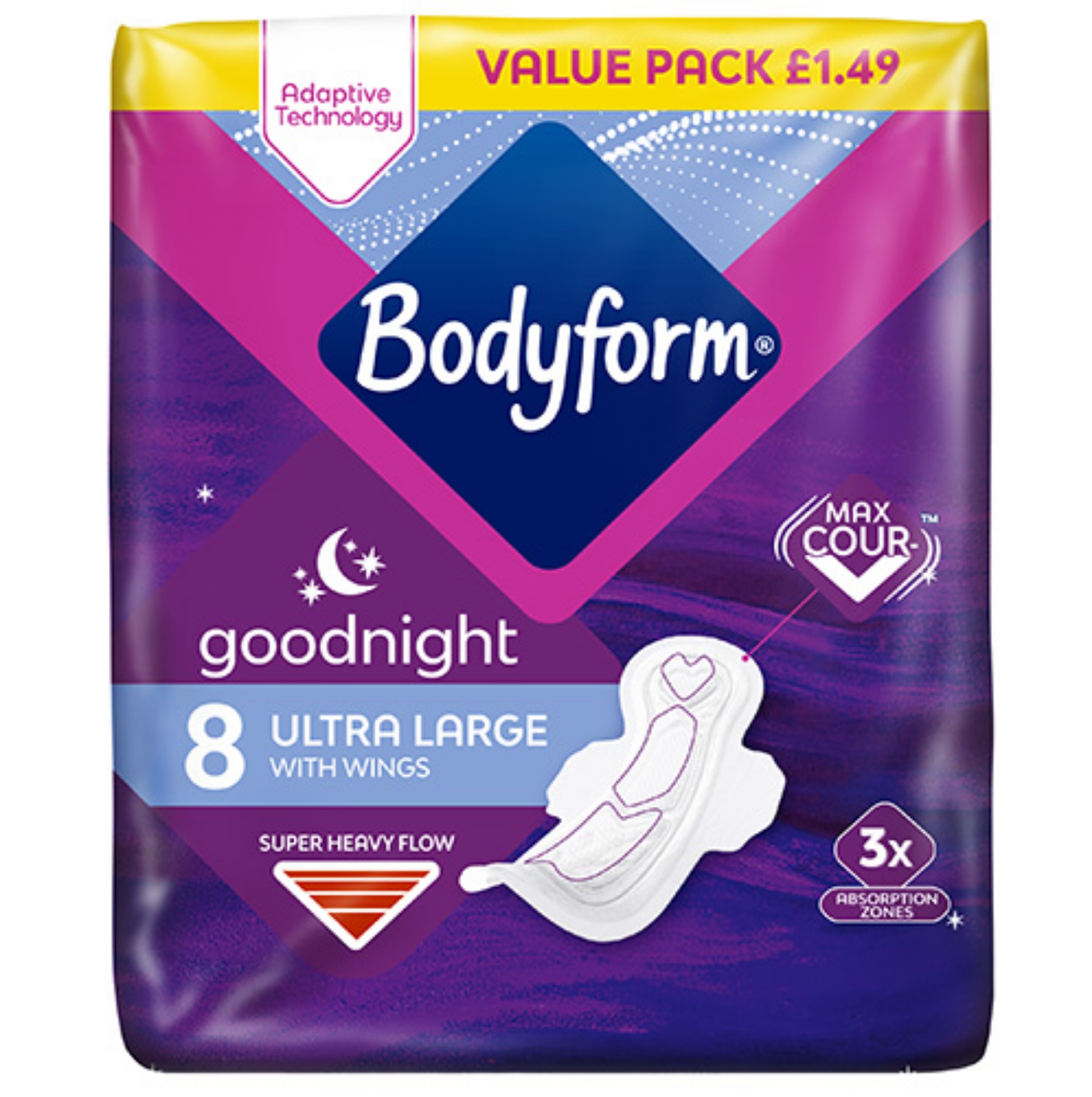 Picture of BODYFORM - ULTRA GOODNIGHT LARGE pm1.49