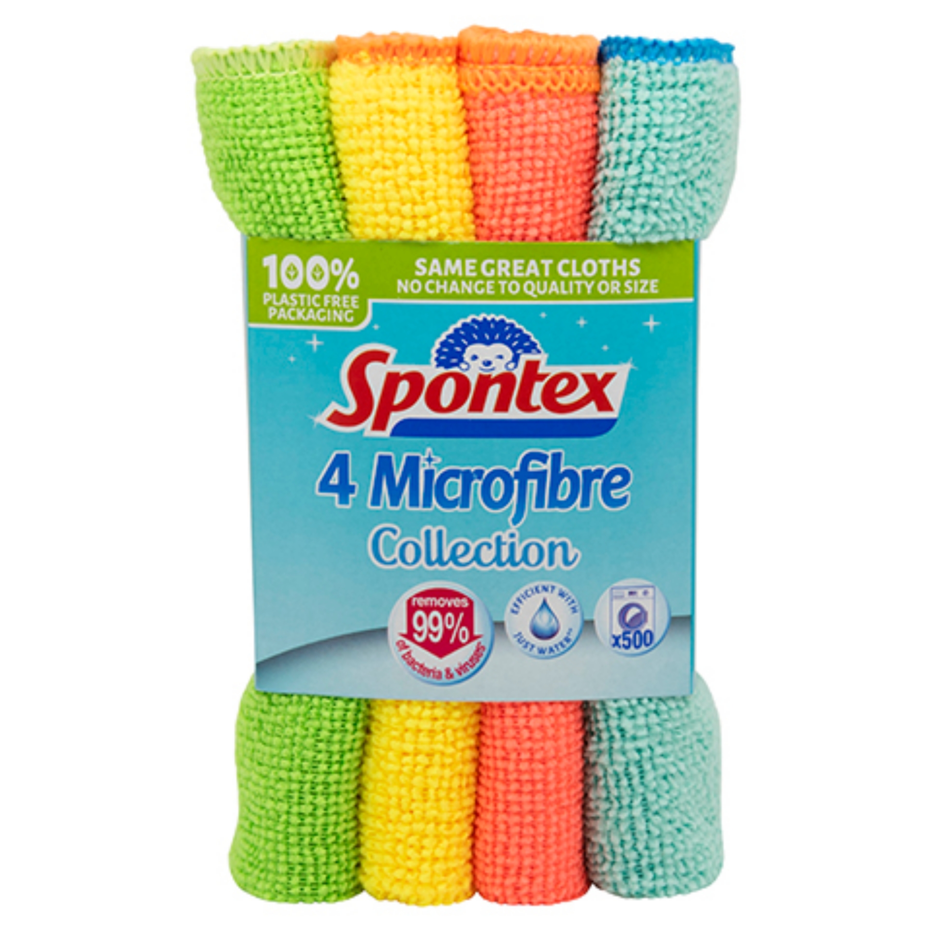 Picture of SPONTEX - MICROFIBRE CLOTHS 4PK CO:CN