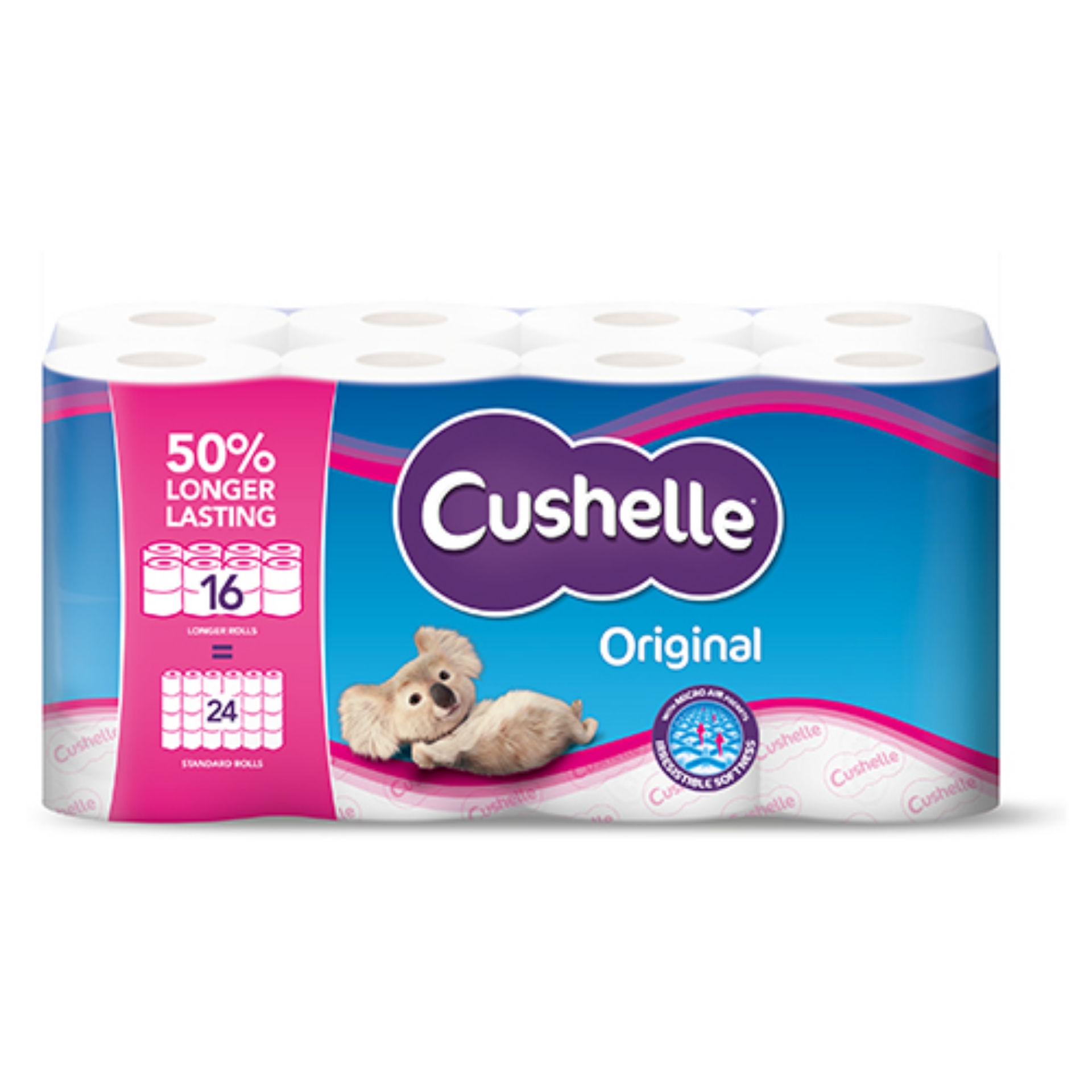 Picture of CUSHELLE ORIGINAL TOILET ROLL (16r=24r) 270sht(P)^