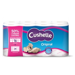 Picture of CUSHELLE ORIGINAL TOILET ROLL (16r=24r) 270sht(P)^