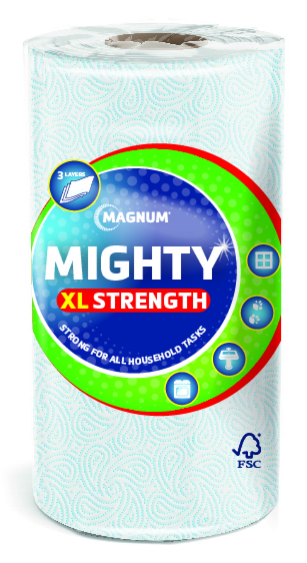 Picture of MAGNUM MIGHTY XL3ply -KITCHEN TOWEL BLUE 100Sht ^