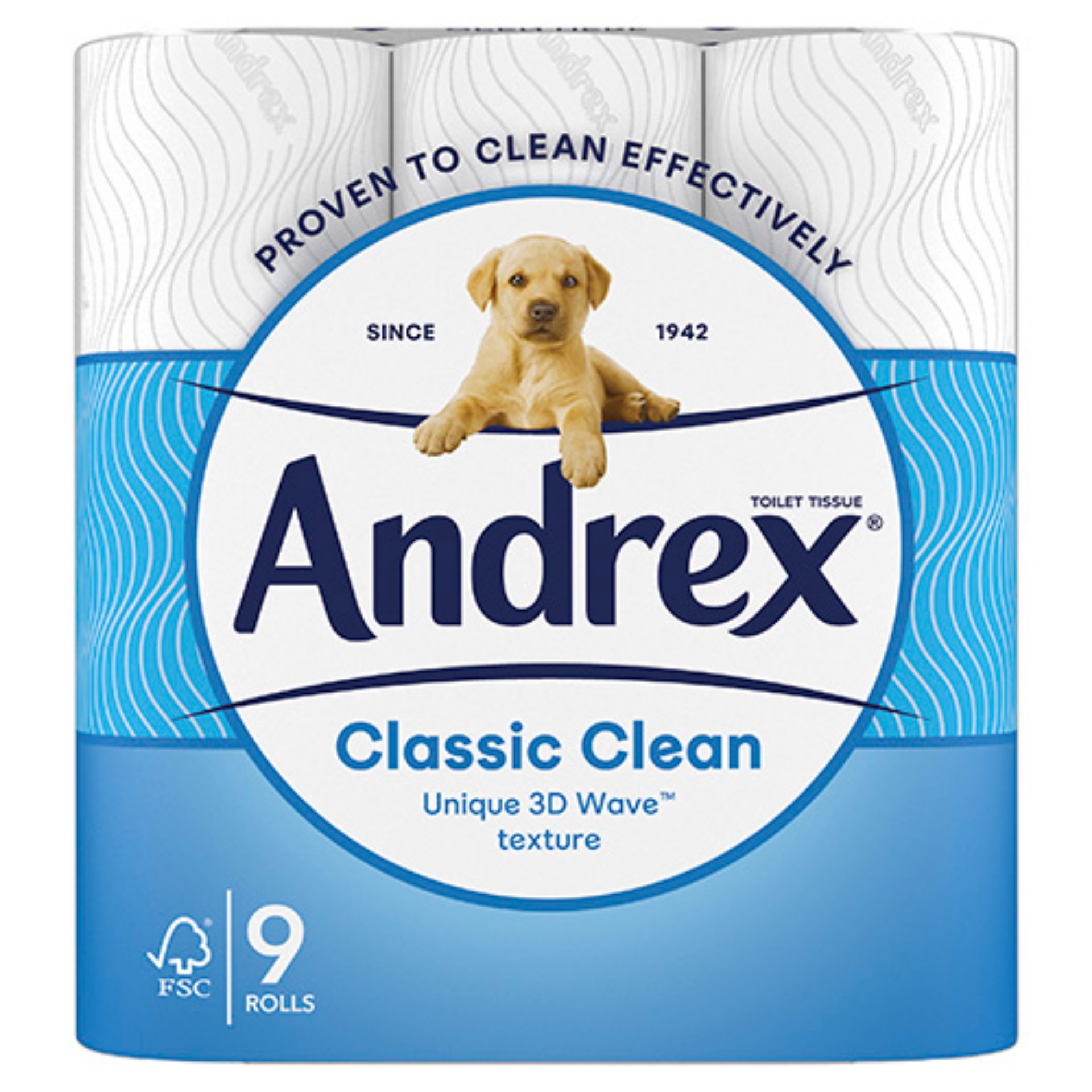 Picture of ANDREX TOILET ROLL -CLASSIC CLEAN WHITE (P) 190Sht