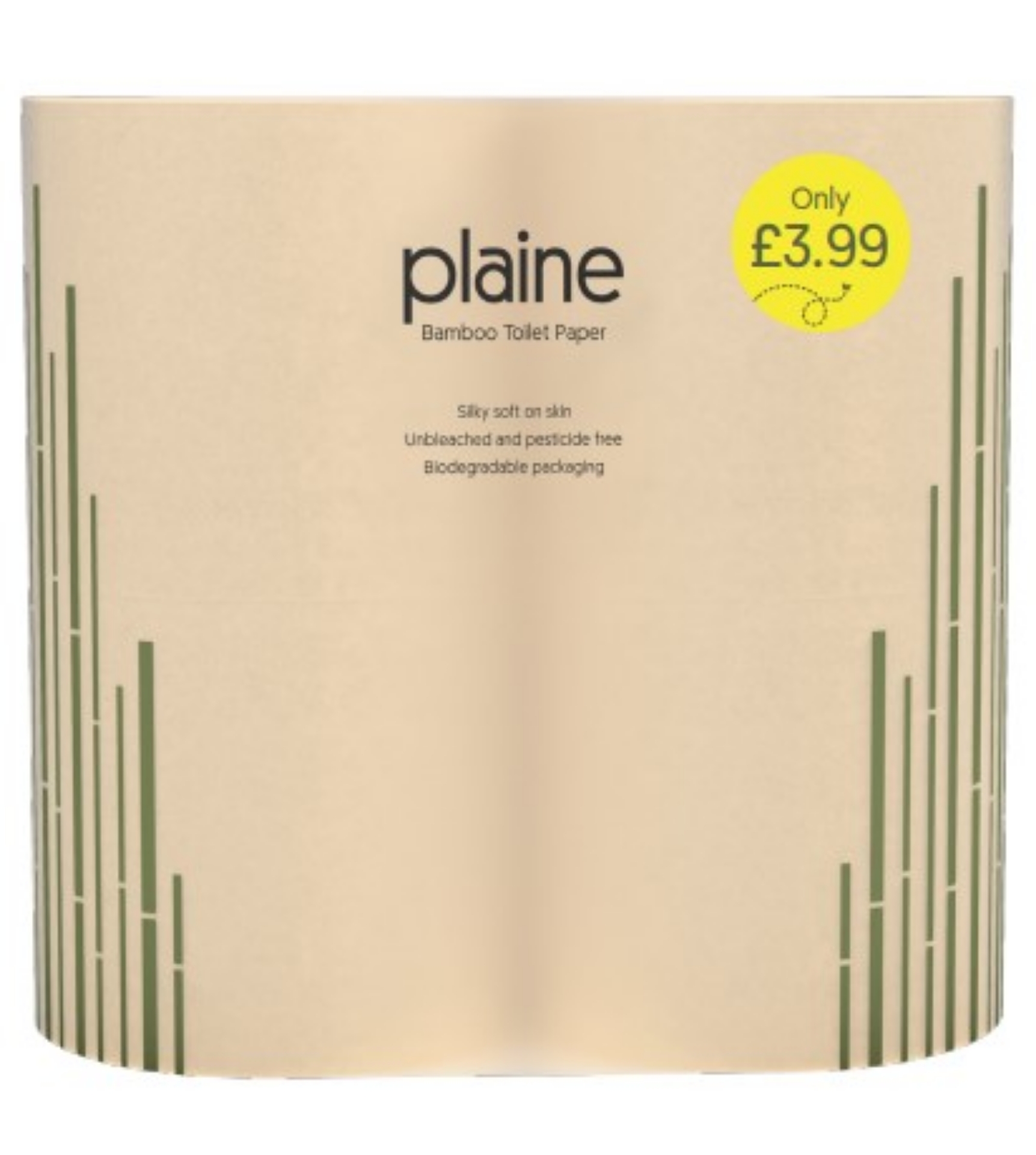Picture of PLAINE BAMBOO - 3PLY TOILET ROLL pm1.99UNBLEACHED