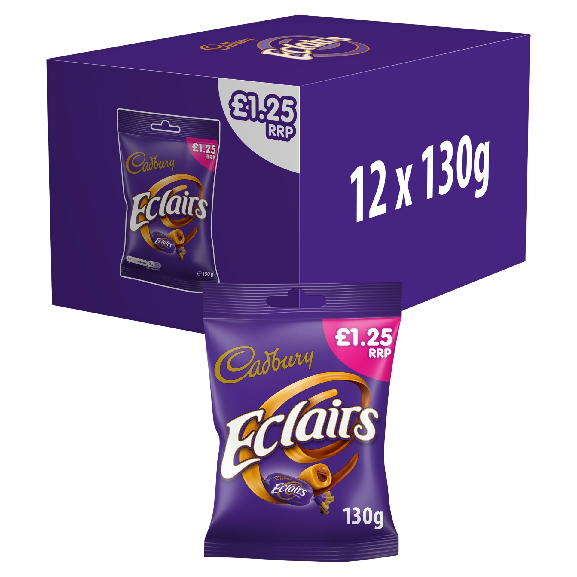 Picture of CADBURY - CHOCOLATE ECLAIRS pm1.25 sweets CO:PL