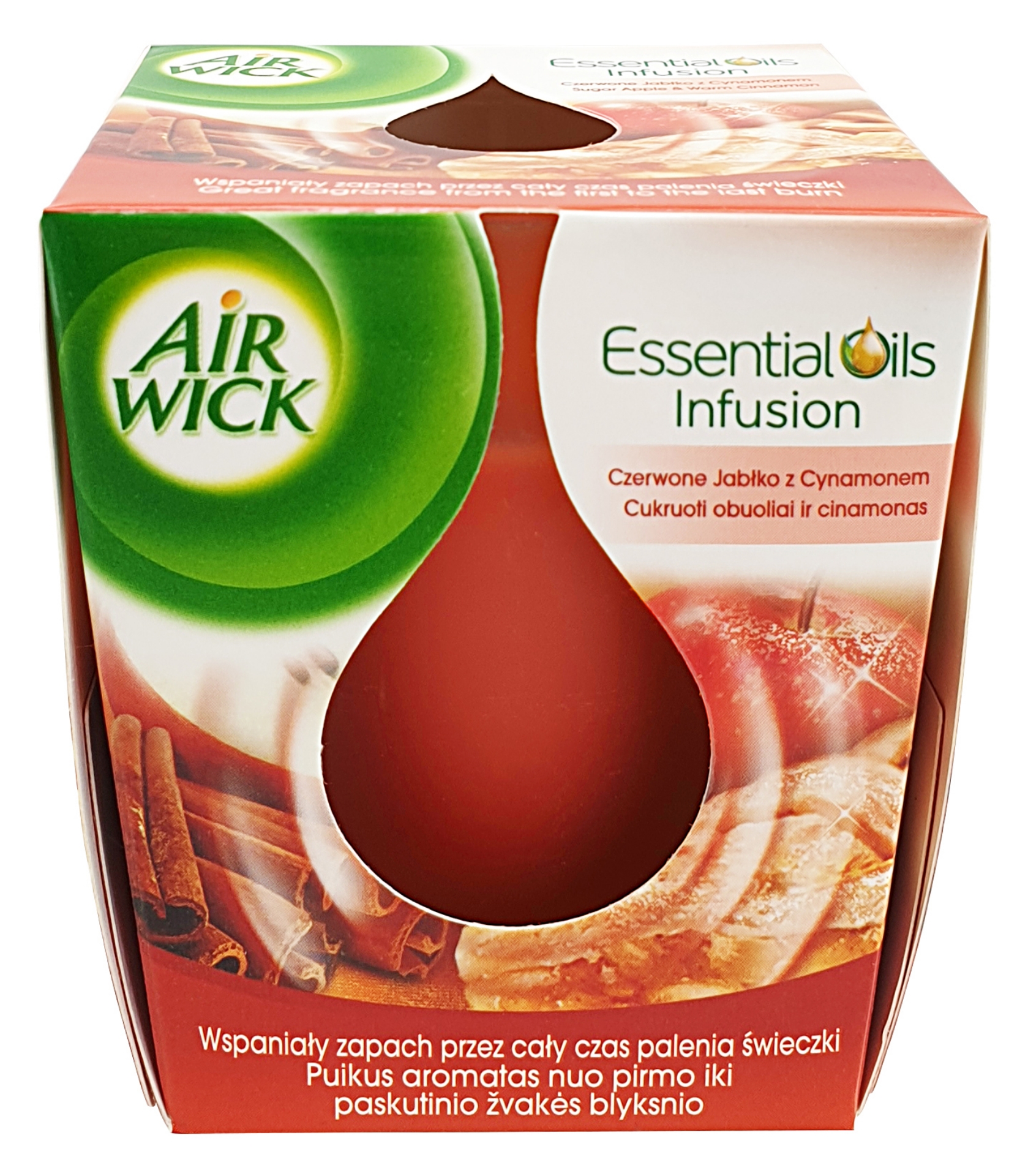 Picture of AIRWICK ESS.OILS CANDLE S-APPLE & CINNAMON (wsl)