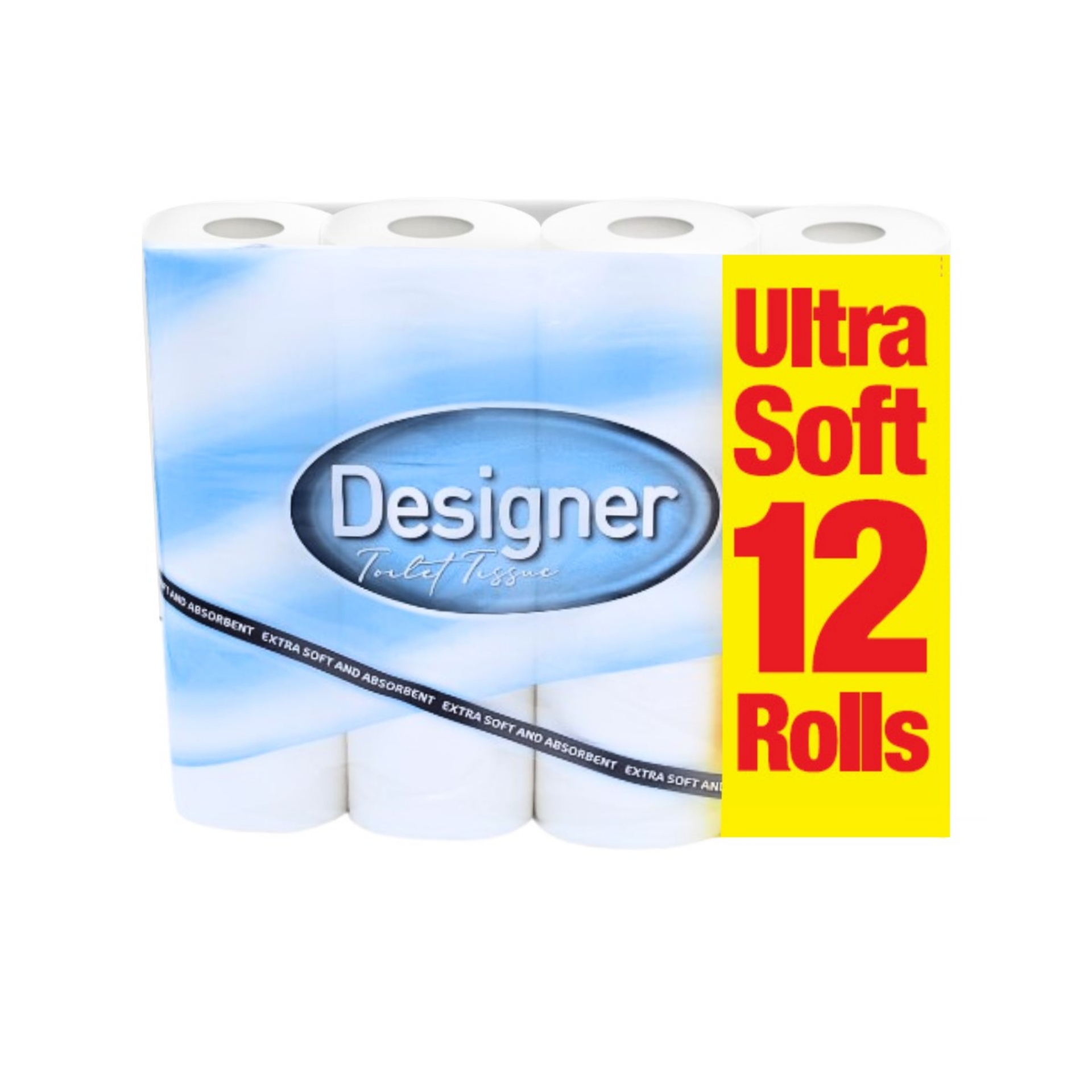 Picture of DESIGNER ULTRA SOFT TOILET ROLL - WHITE VALUE PK 2ply