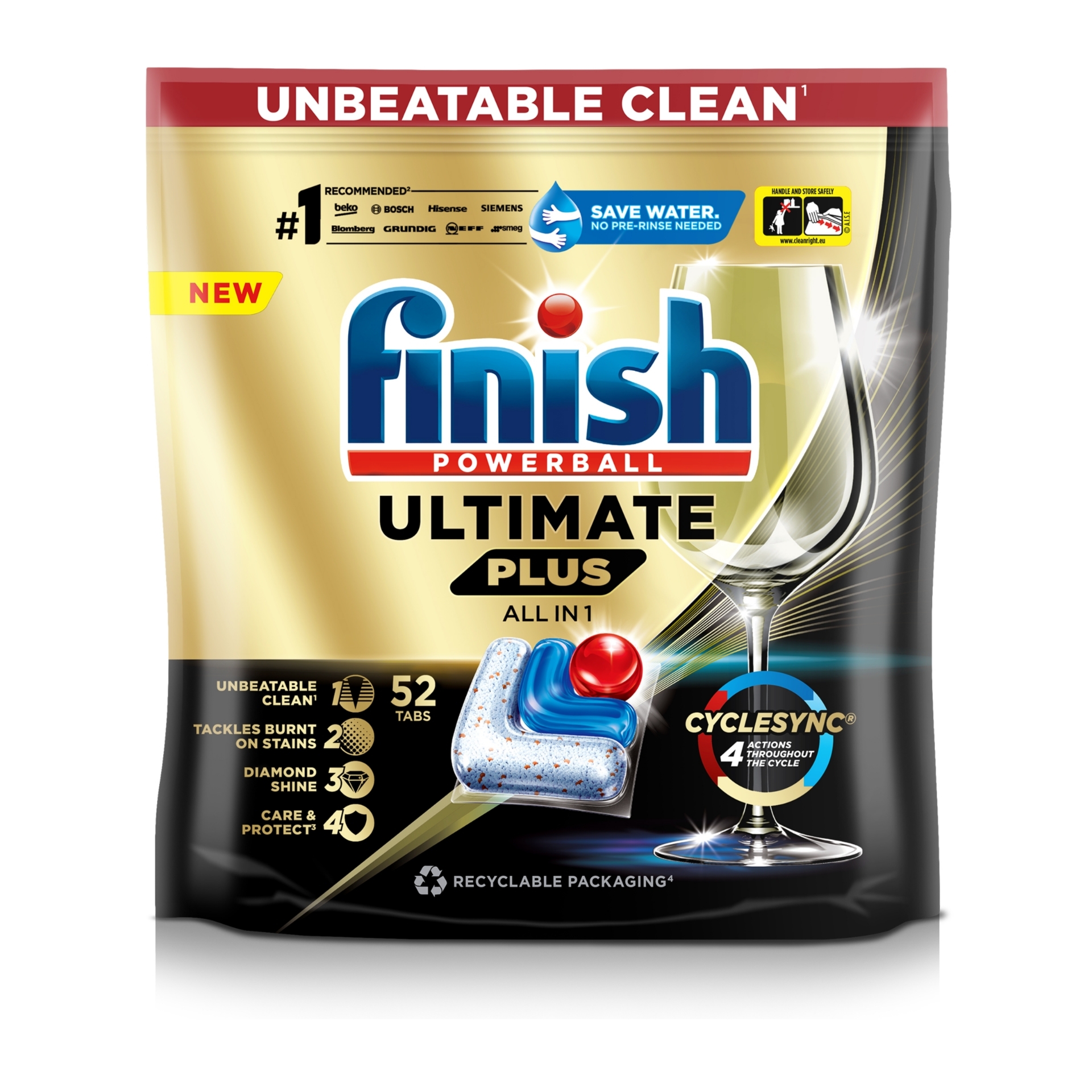 Picture of FINISH ULT PLUS AIO DISHWASHER TABS REGULAR CO:PL
