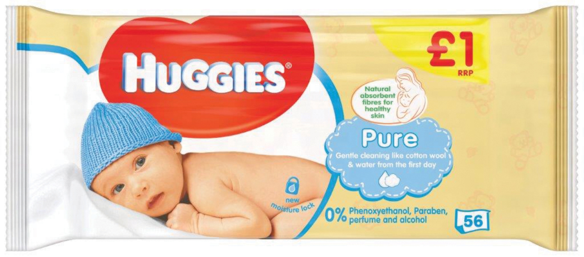 Picture of HUGGIES BABY WIPES - PURE PM1.00 (wsl)