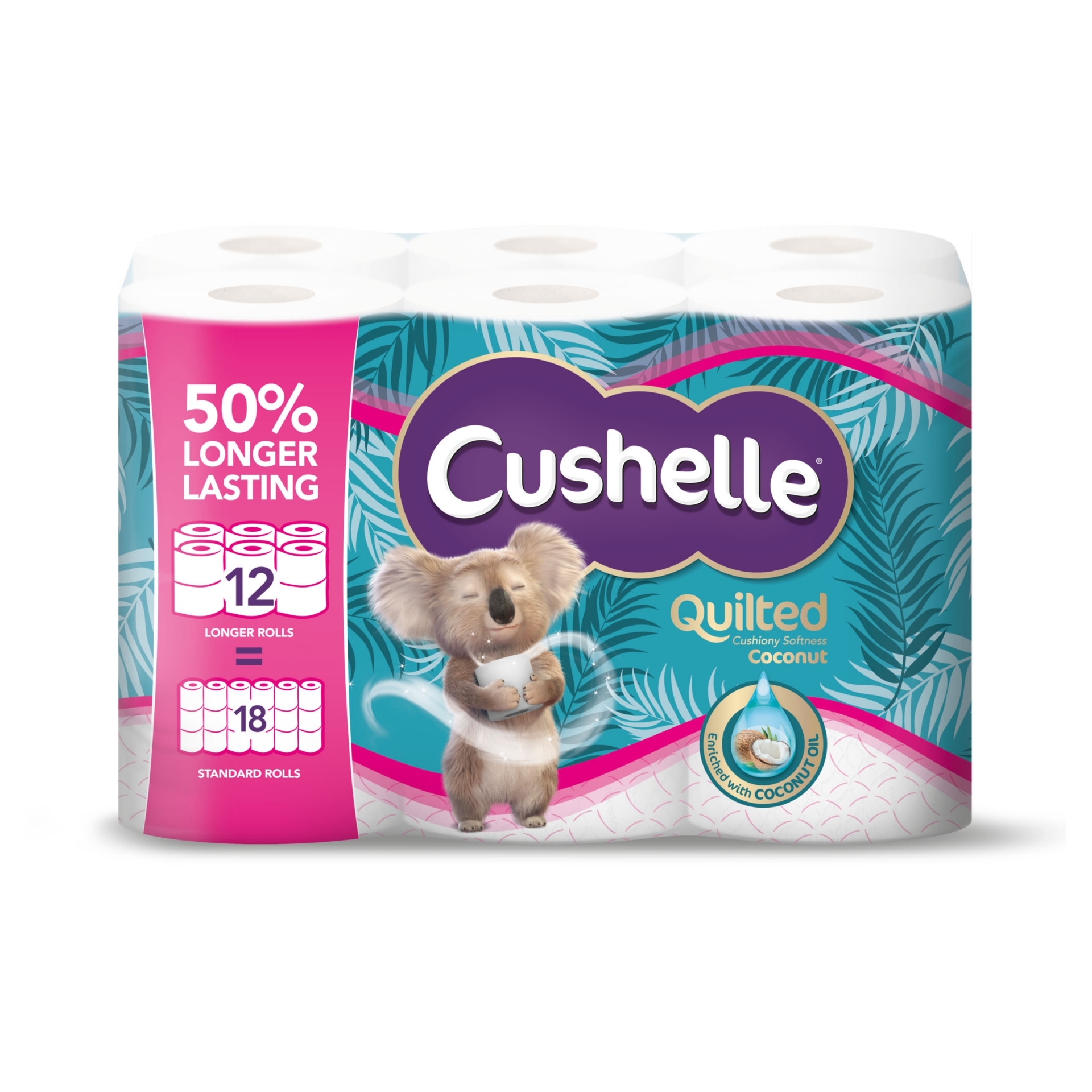 Picture of CUSHELLE QUILTED TOILET ROLL COCNT(12r=18r) 236Sht