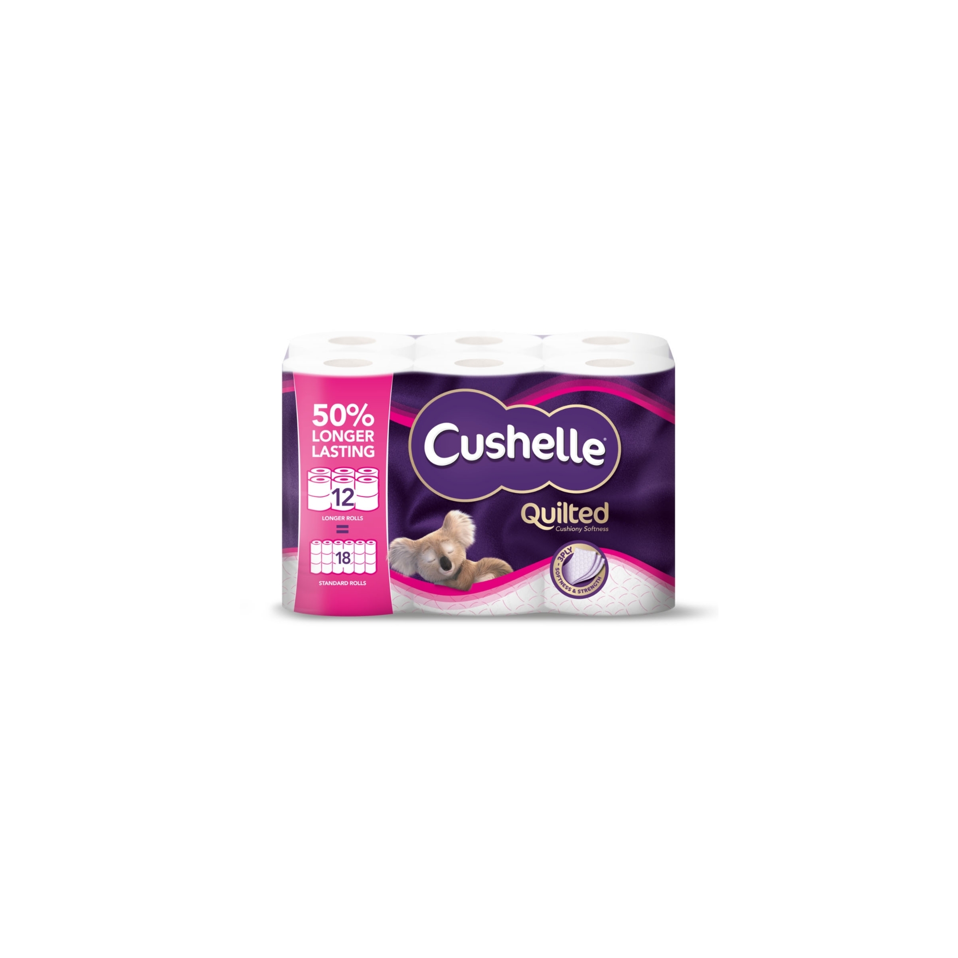 Picture of CUSHELLE QUILTED TOILET ROLL (12r=18r) 236Sht